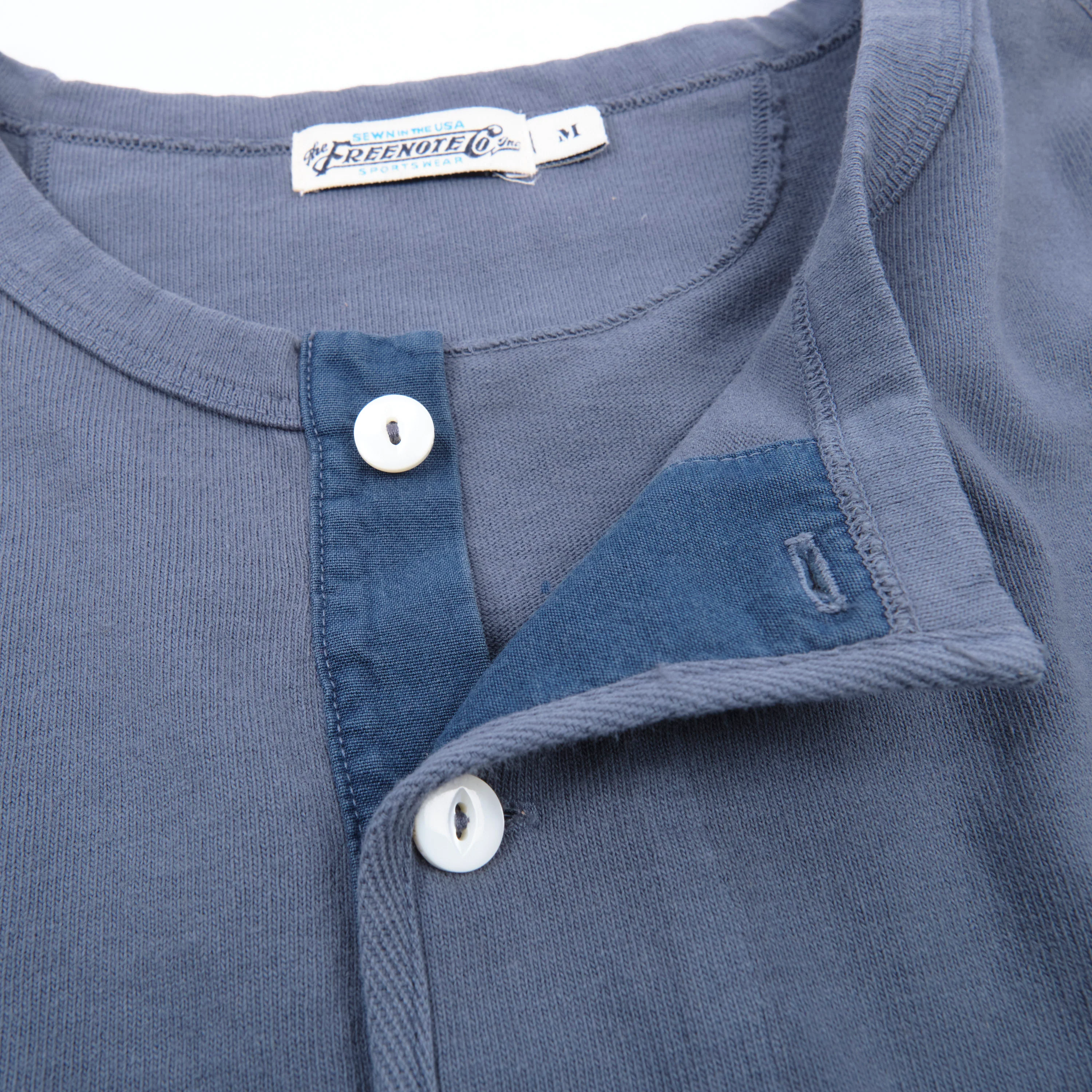 13 Ounce Henley L/S <span>Faded Blue</span> - Image 5