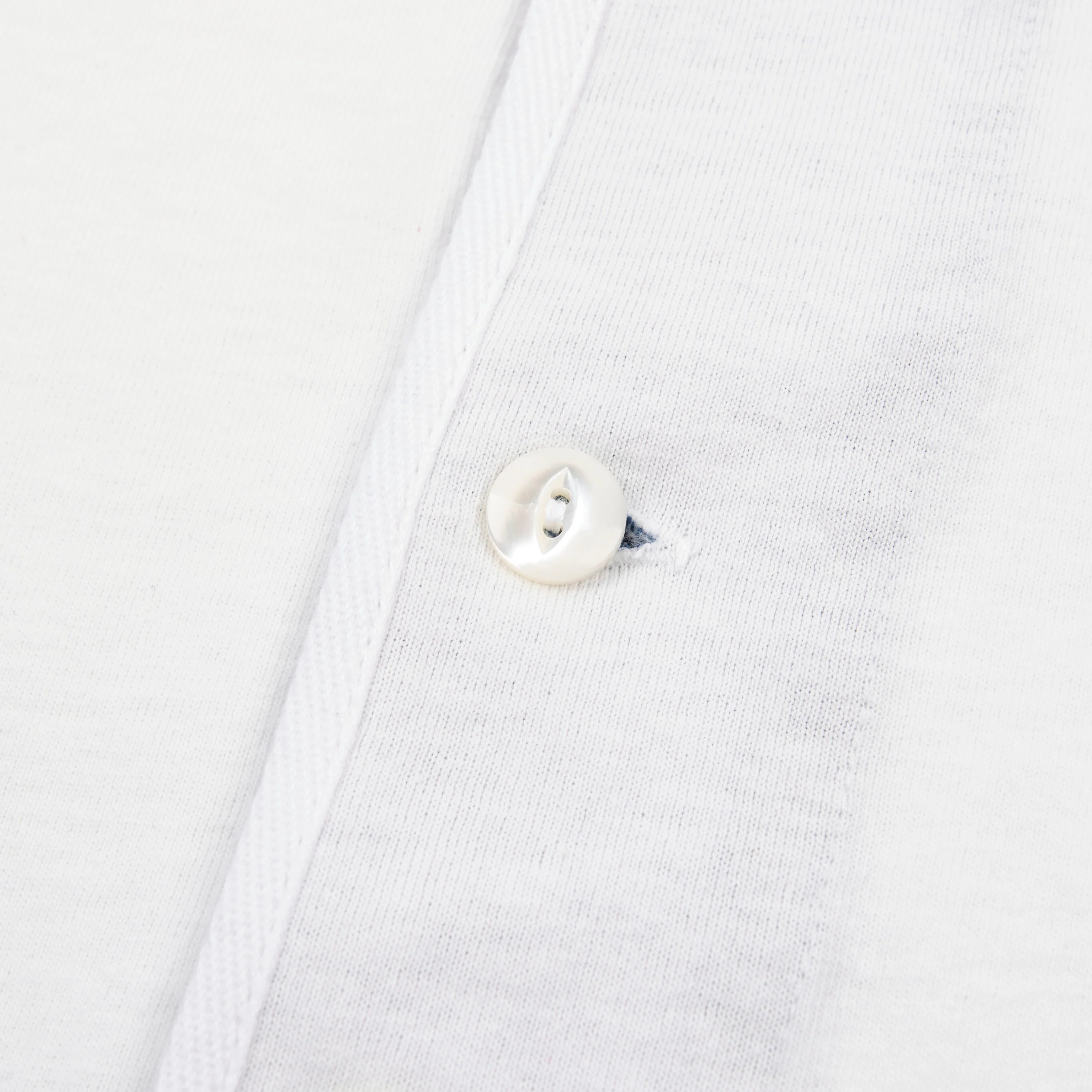 9 Ounce Henley L/S White - Image 3