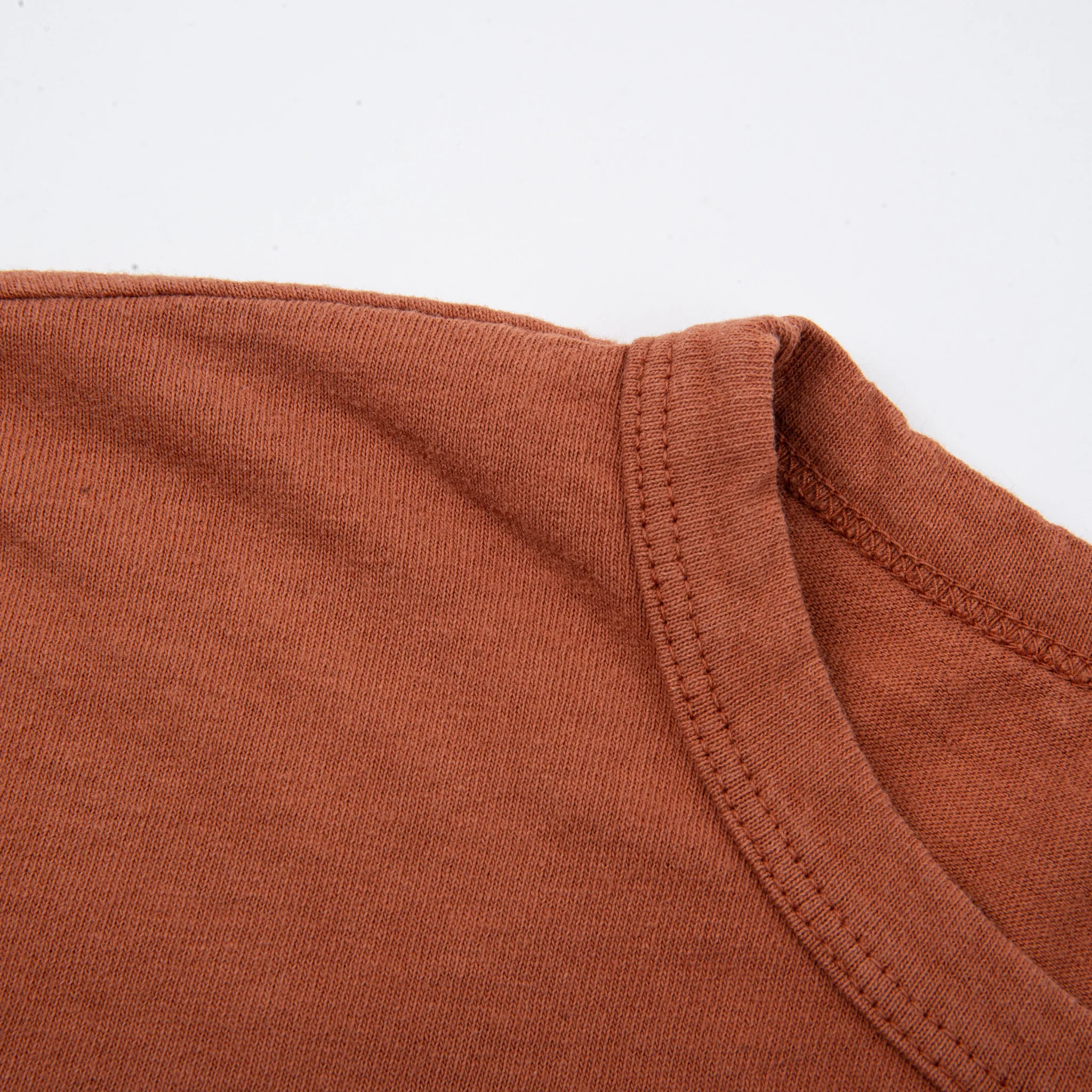 9 Ounce Pocket T-Shirt <span> Rust </span> - Image 3