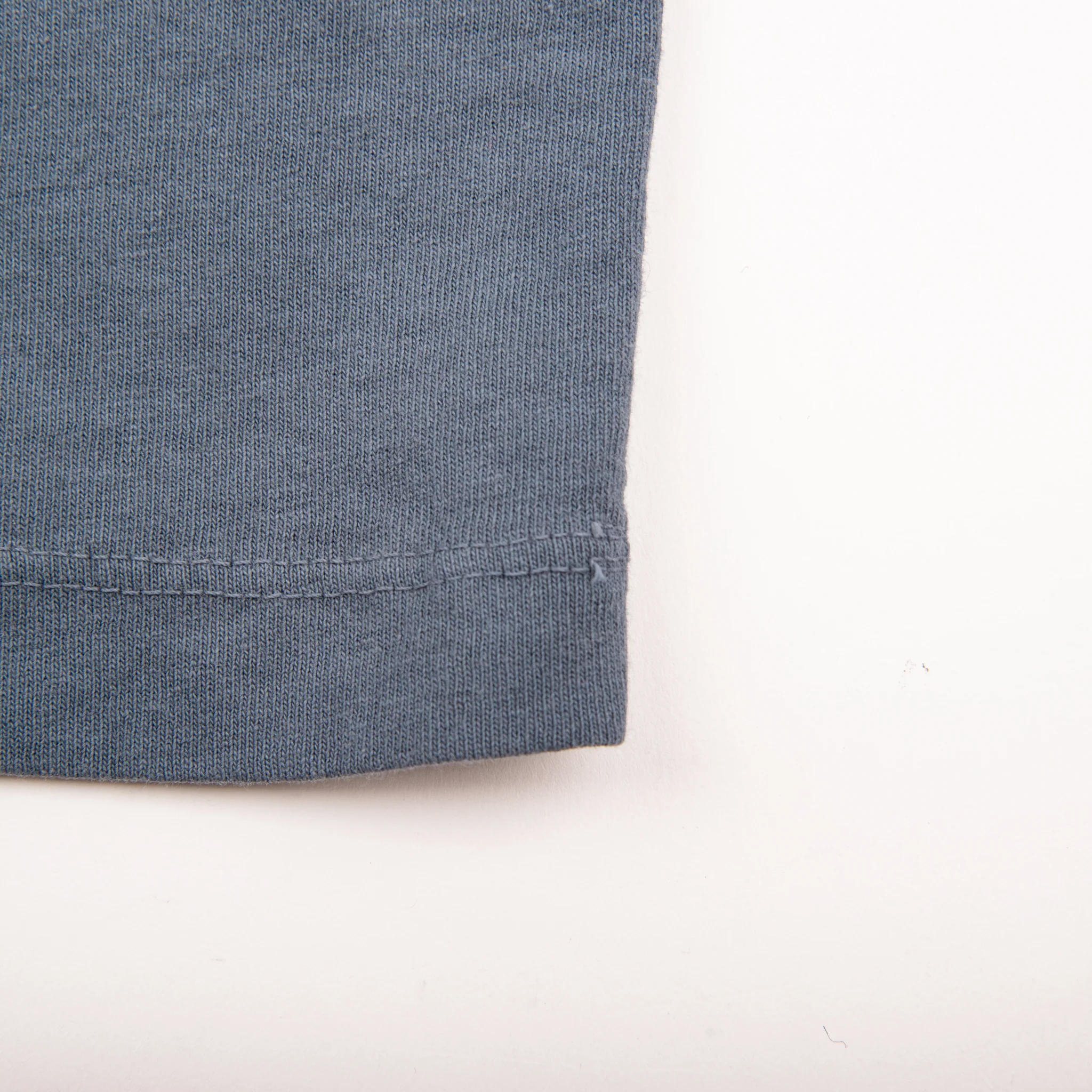 9 Ounce T-Shirt L/S <span> Faded Blue </span> - Image 5