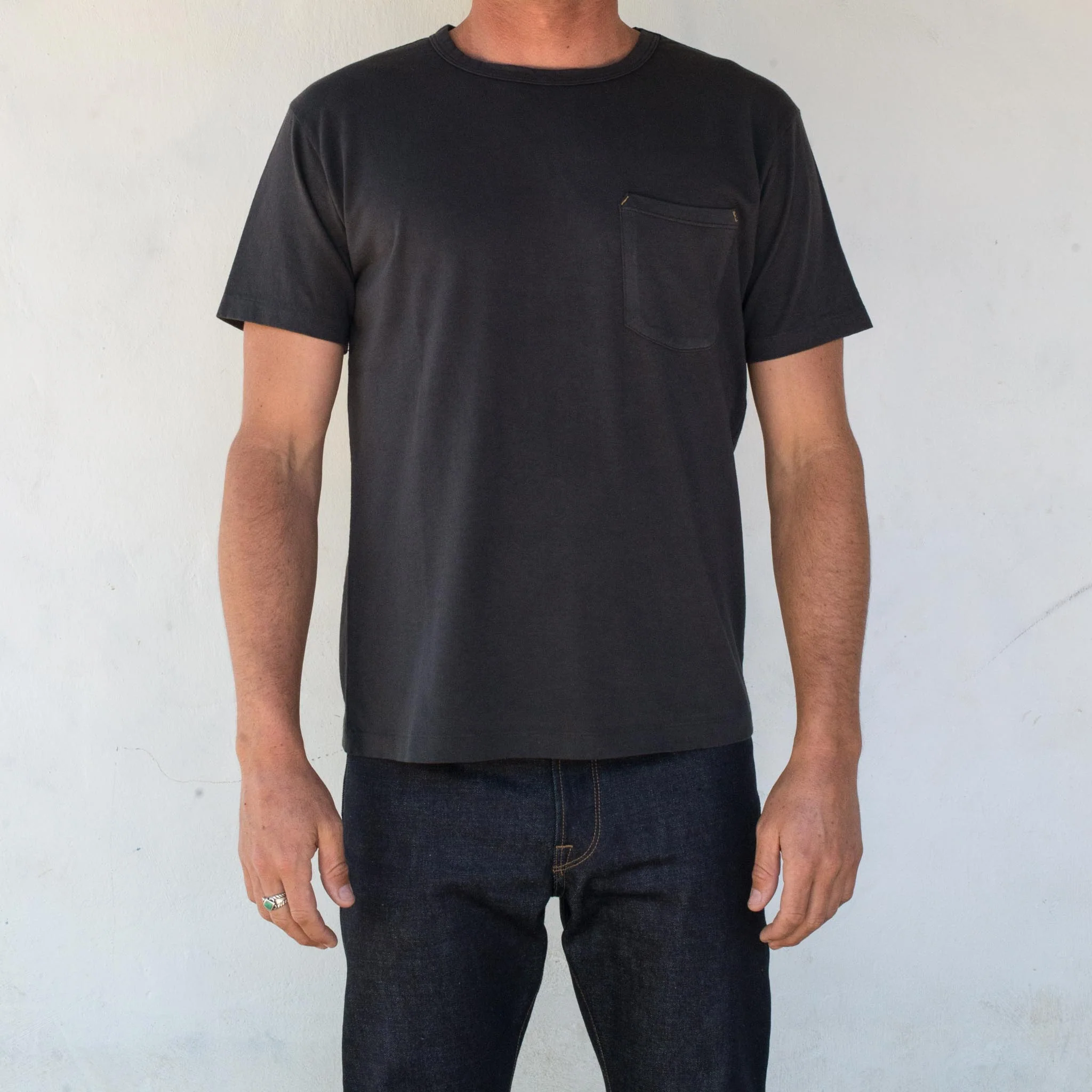 9 Ounce Pocket T-Shirt <span> Midnight </span> - Image 3