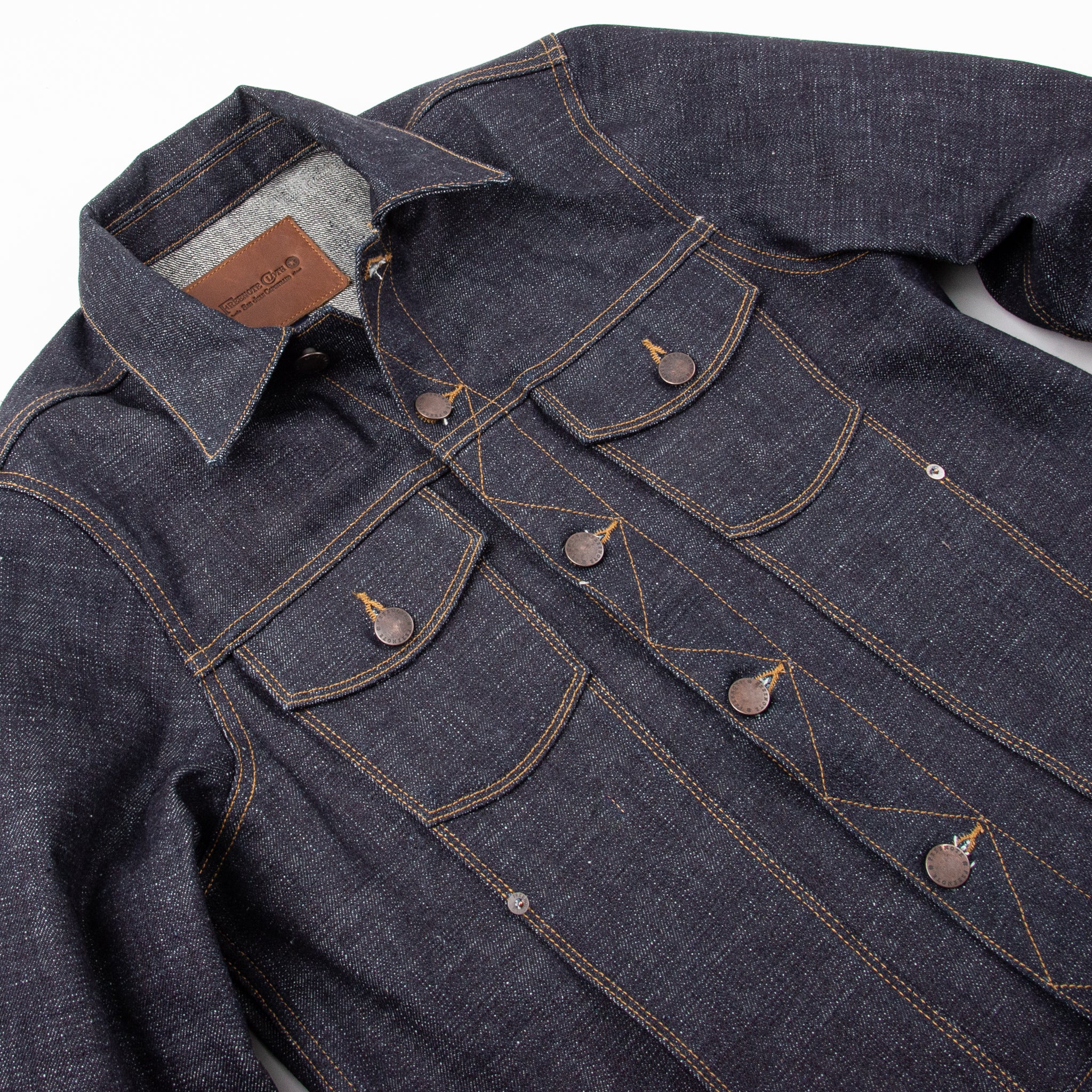 Classic Denim Jacket <span> 17 Ounce Indigo Slub Denim </span> - Image 3