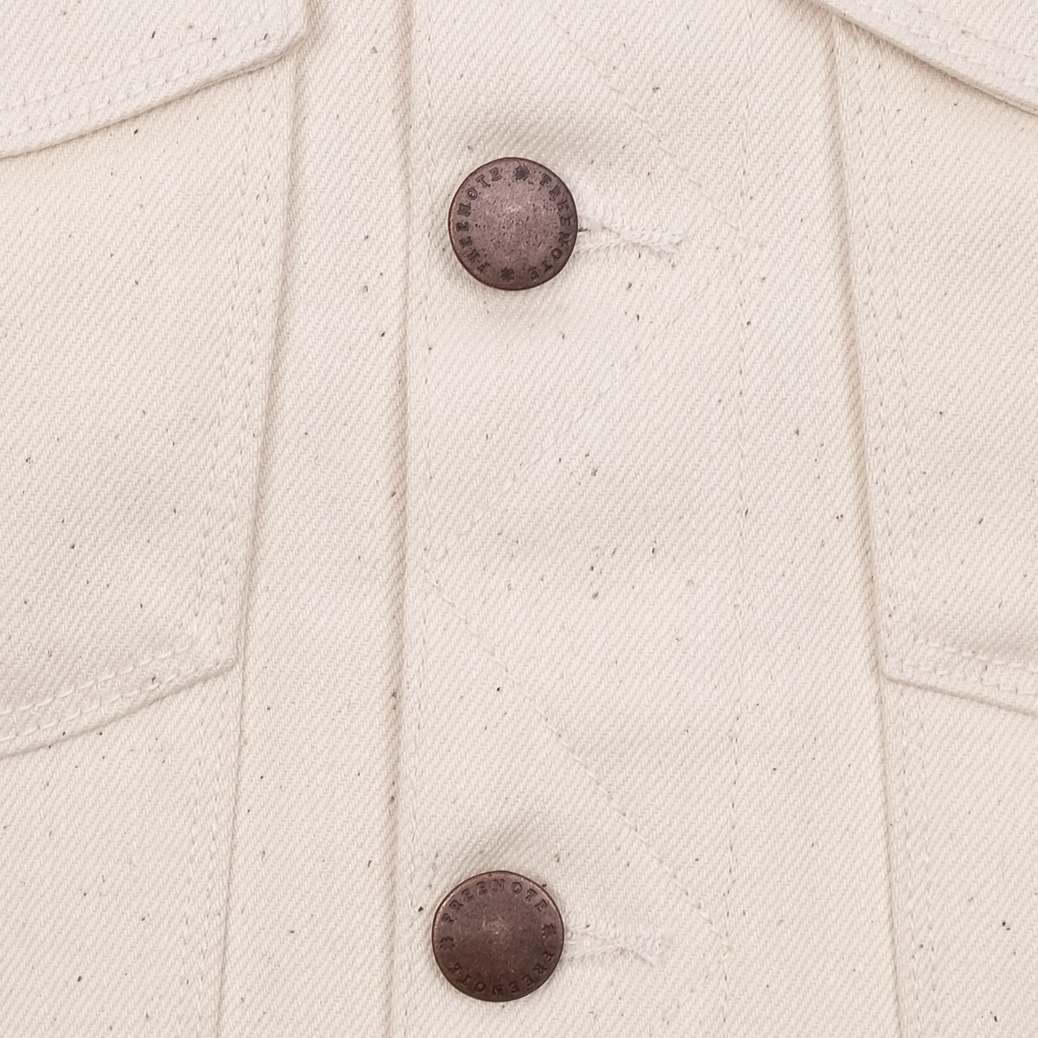 Classic Denim Jacket <span> 14 ounce Natural Ecru </span> - Image 5