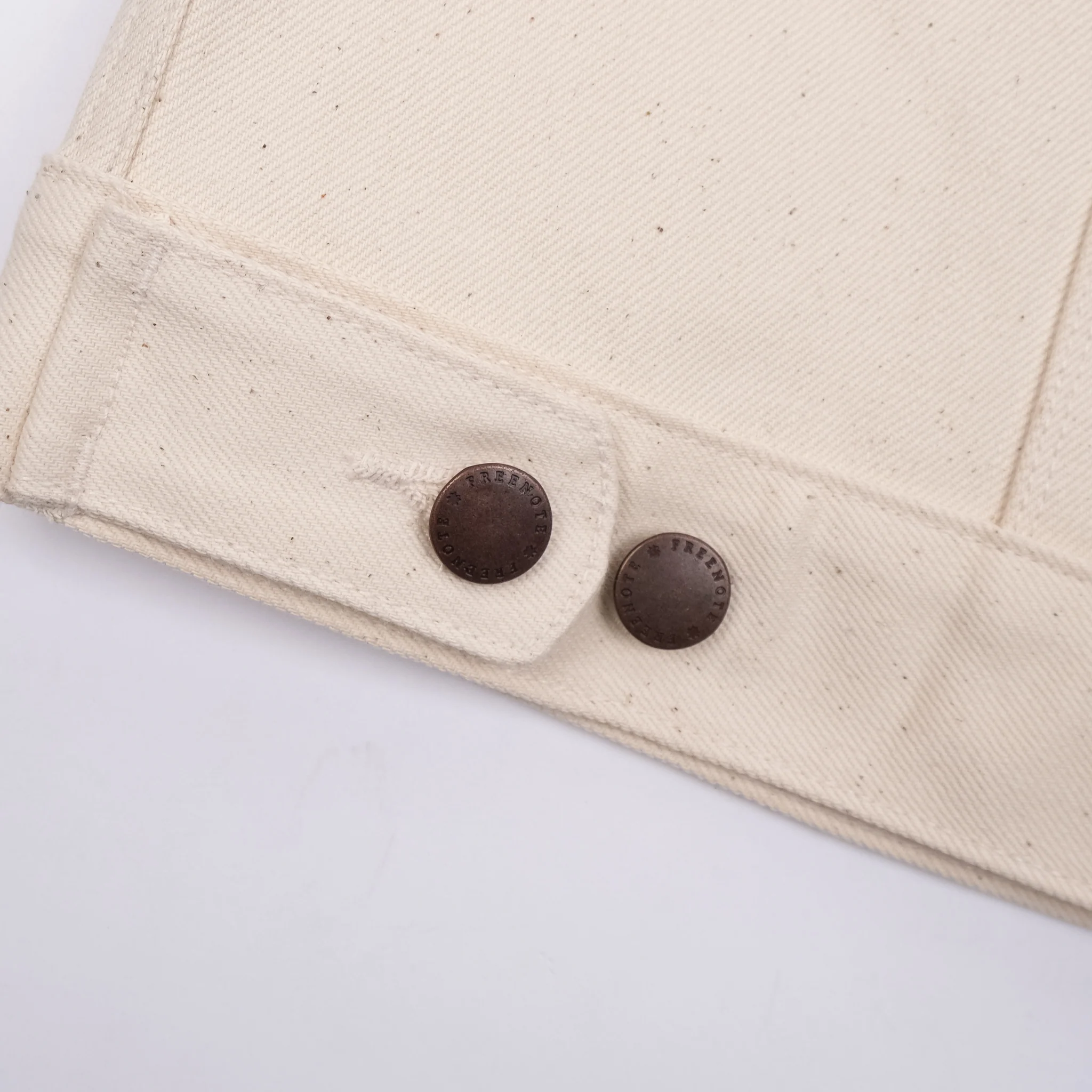 Classic Denim Jacket <span> 14 ounce Natural Ecru </span> - Image 7