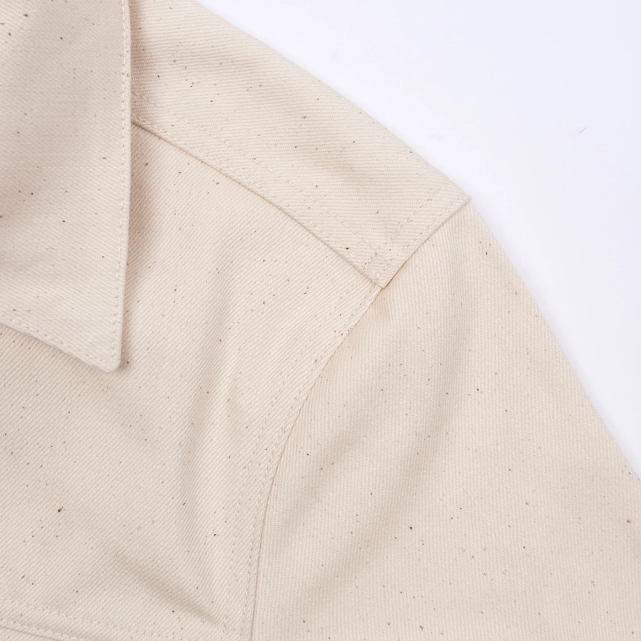 Classic Denim Jacket <span> 14 ounce Natural Ecru </span> - Image 8