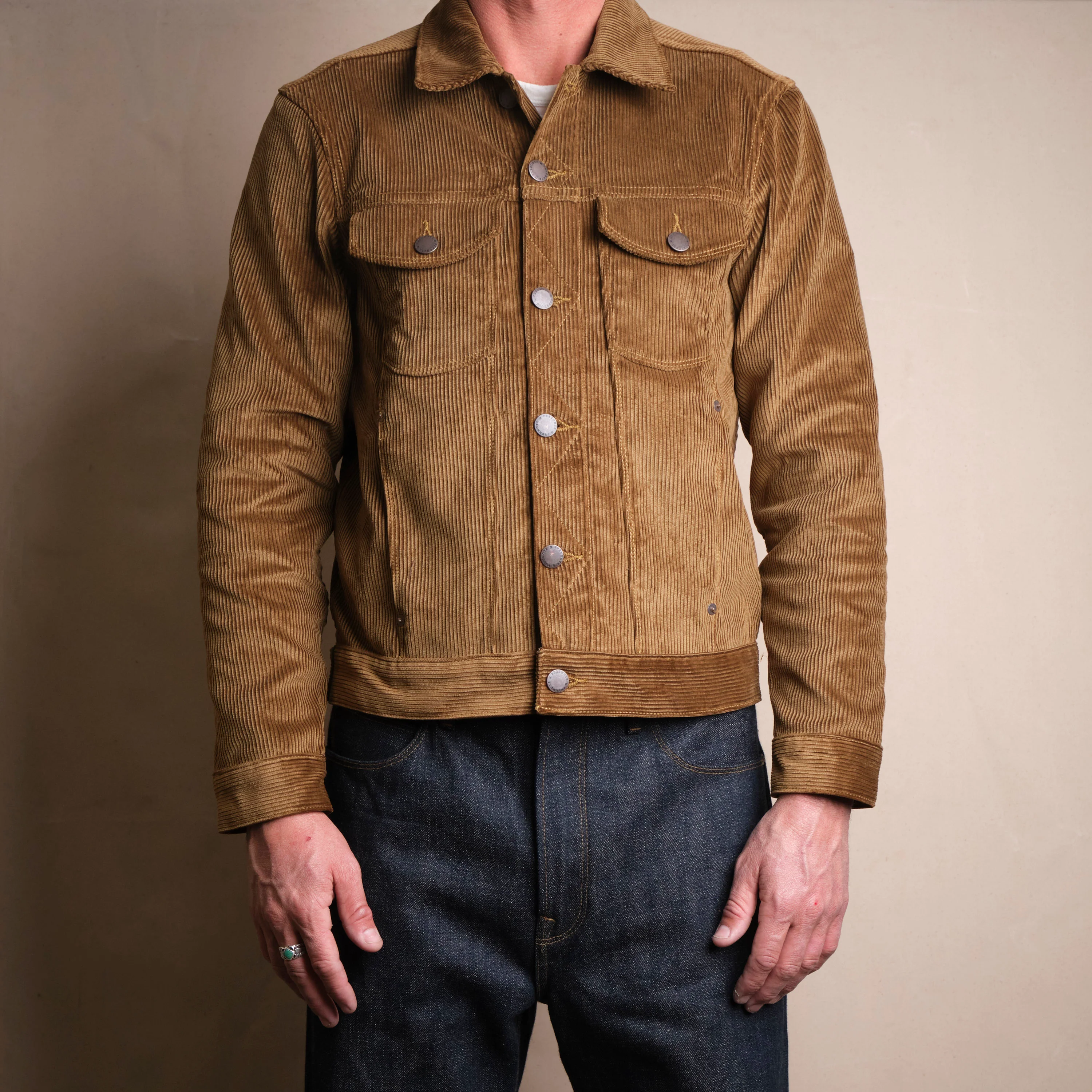 Classic Jacket Gold Corduroy - Image 3