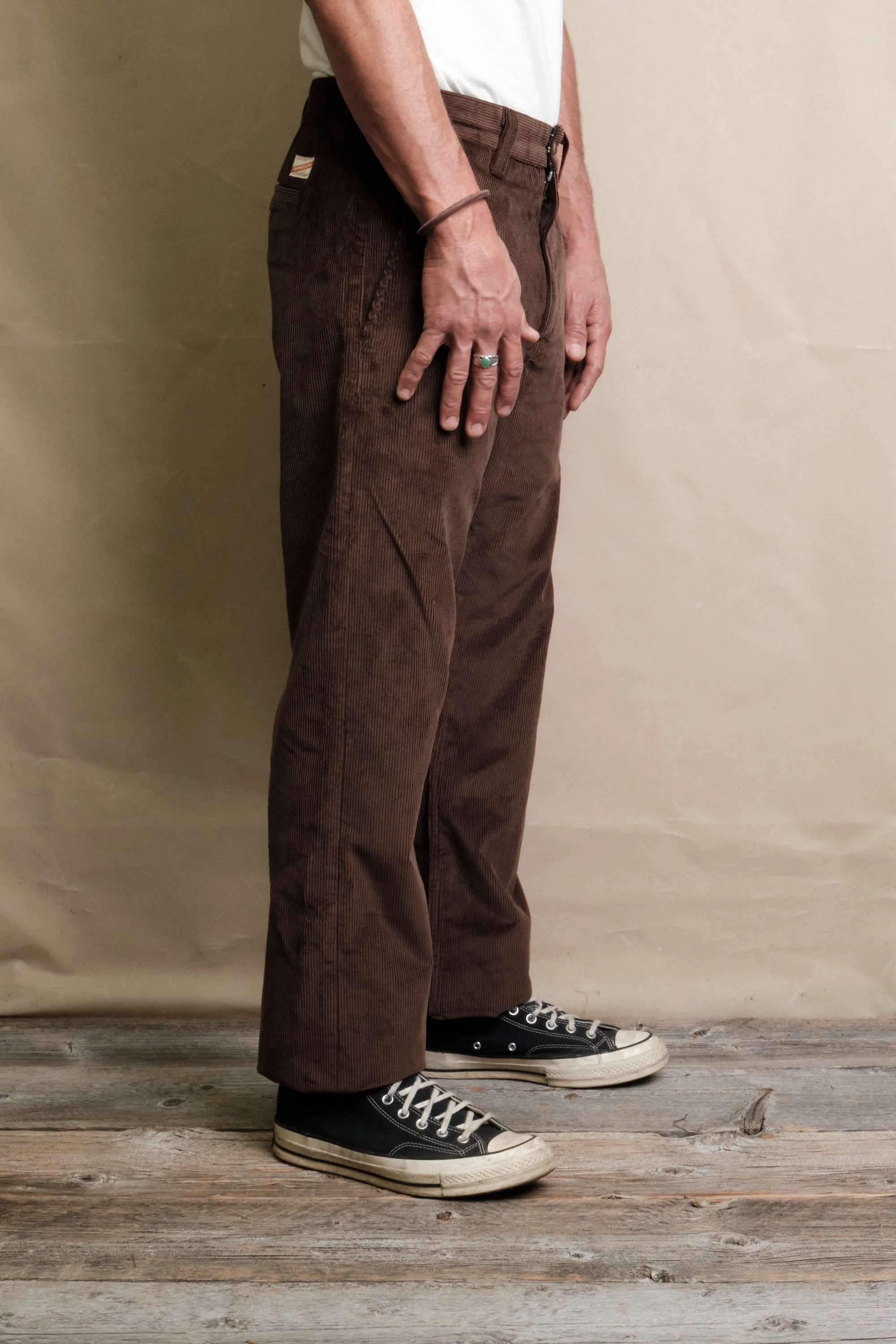 Deck Pant Chocolate Corduroy - Image 3