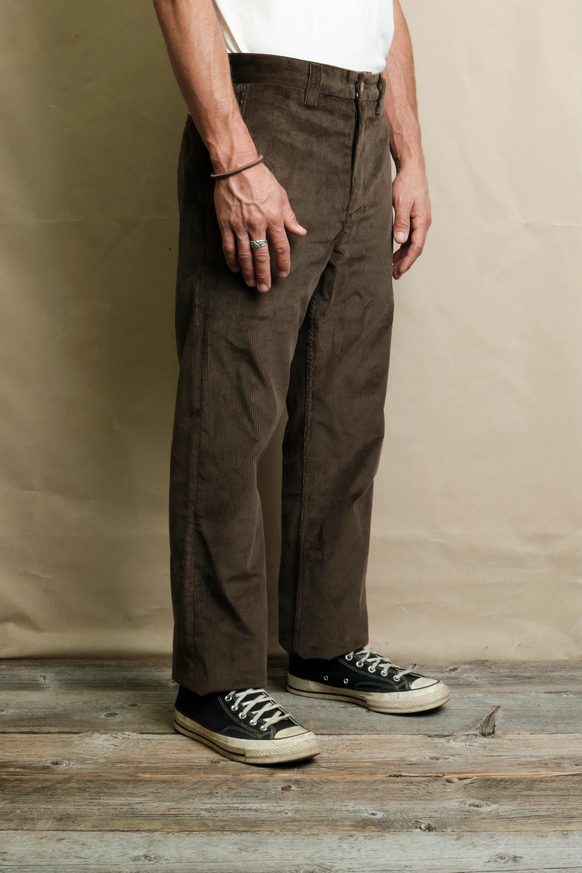 Deck Pant Olive Corduroy - Image 3