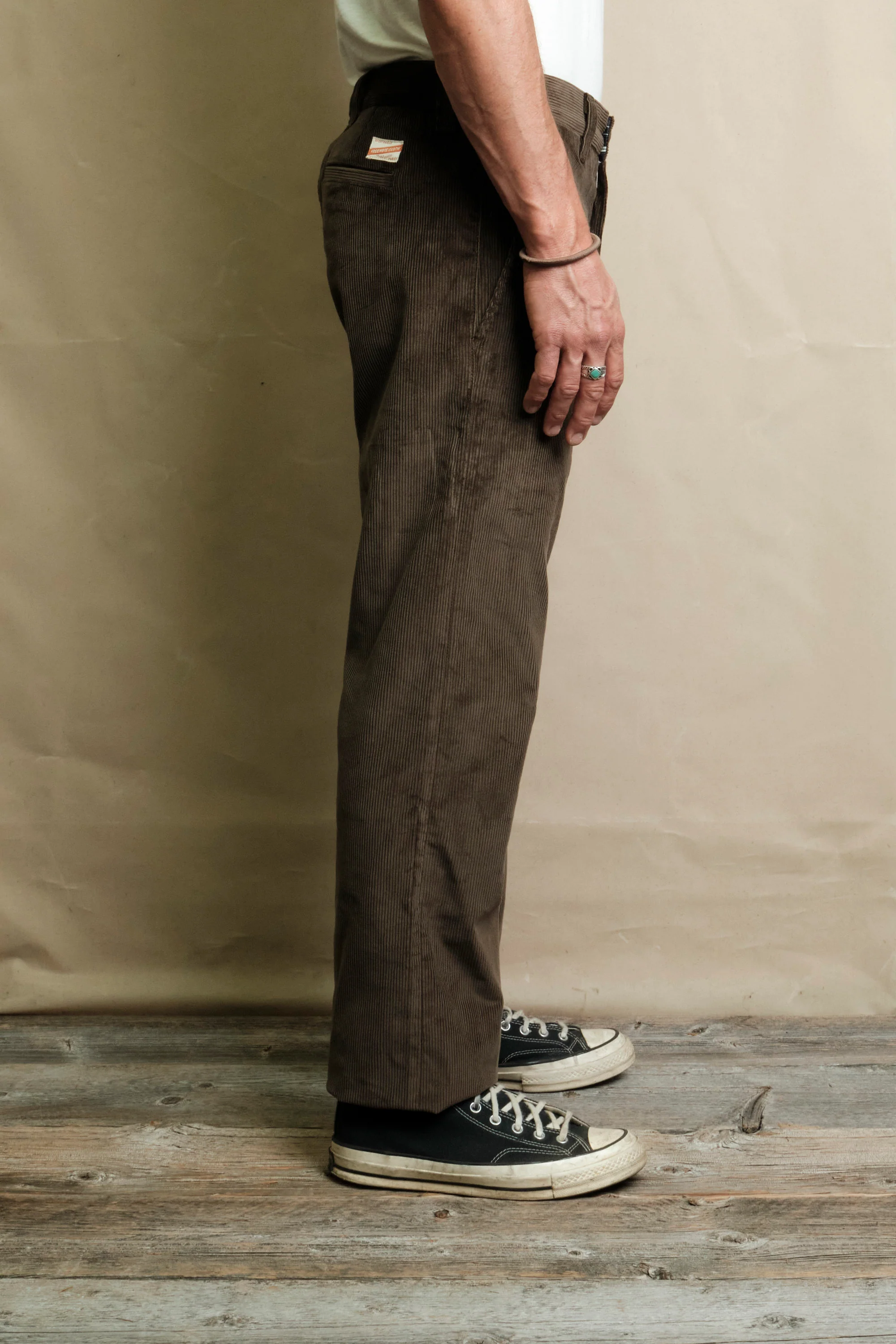 Deck Pant Olive Corduroy - Image 4