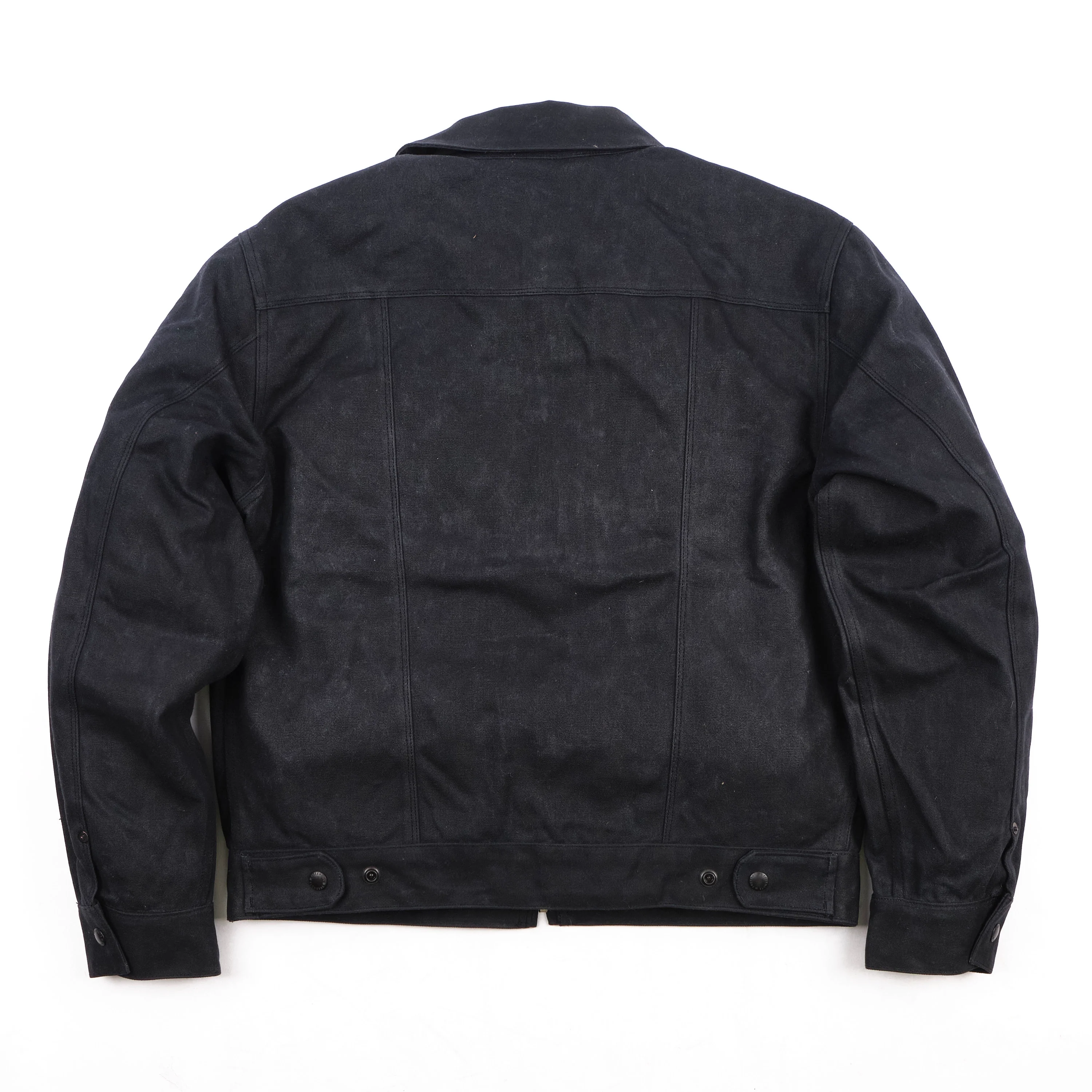 Faro Black Heavy Waxed Canvas Blue Plaid - Image 13