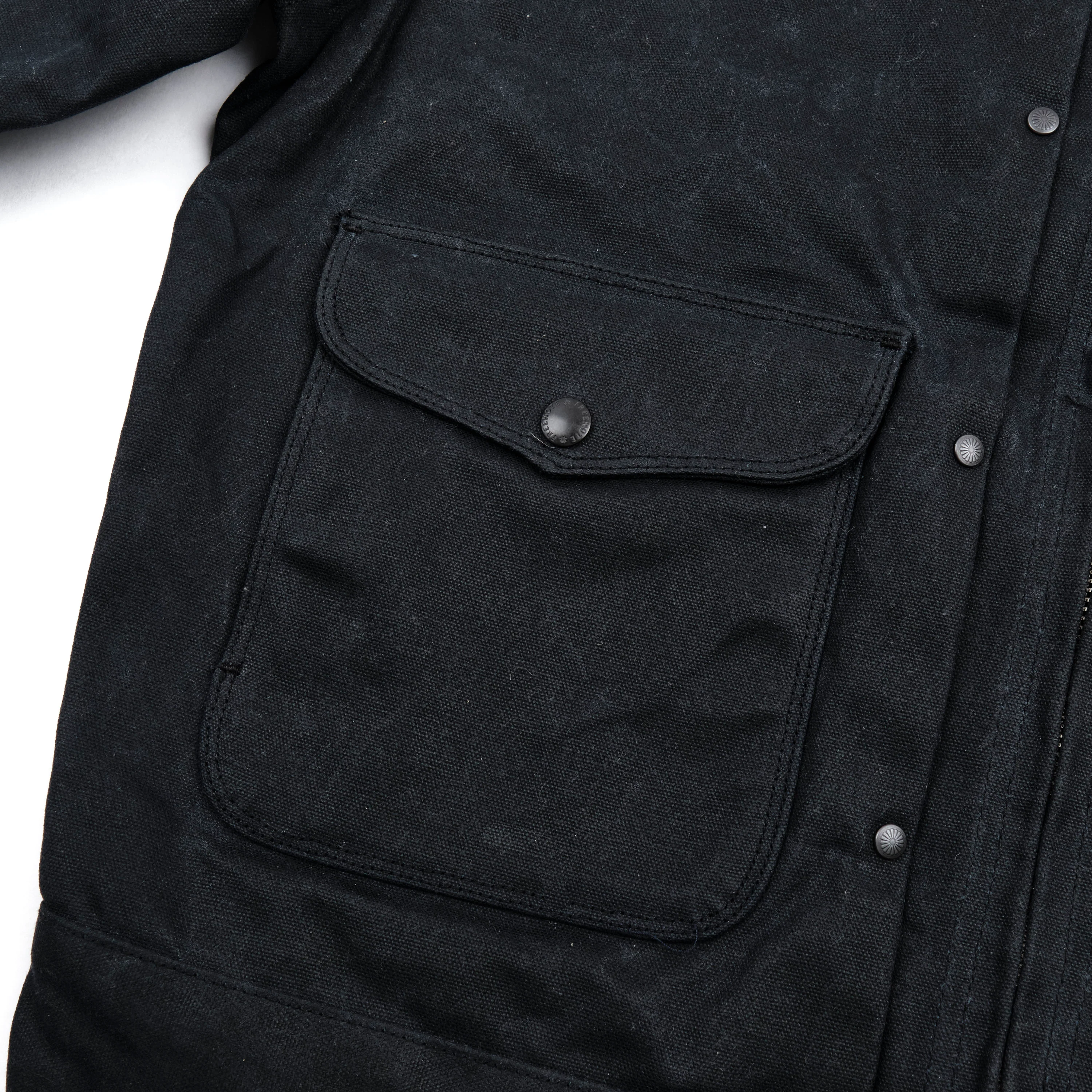 Faro Black Heavy Waxed Canvas Blue Plaid - Image 3