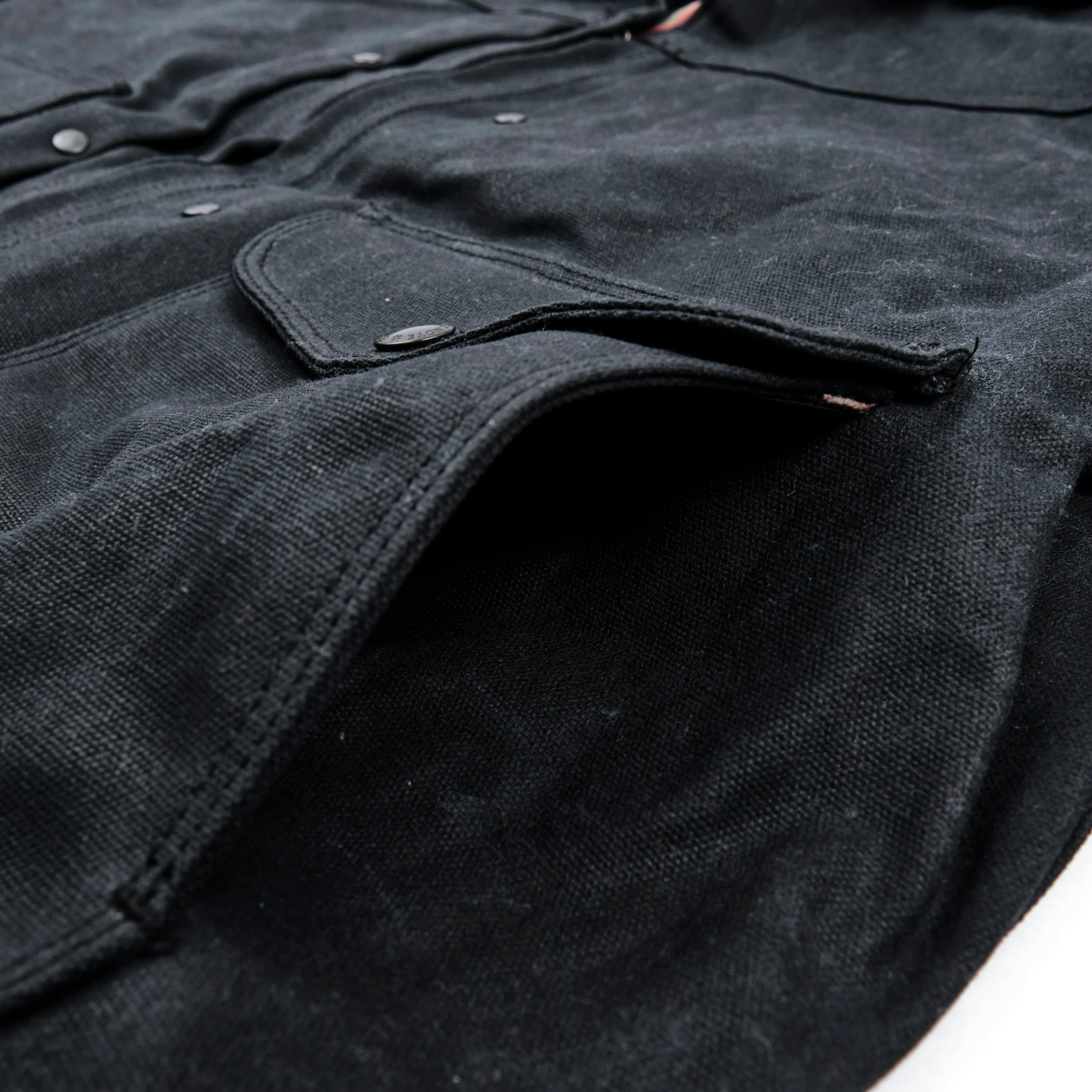 Faro Black Heavy Waxed Canvas Blue Plaid - Image 7