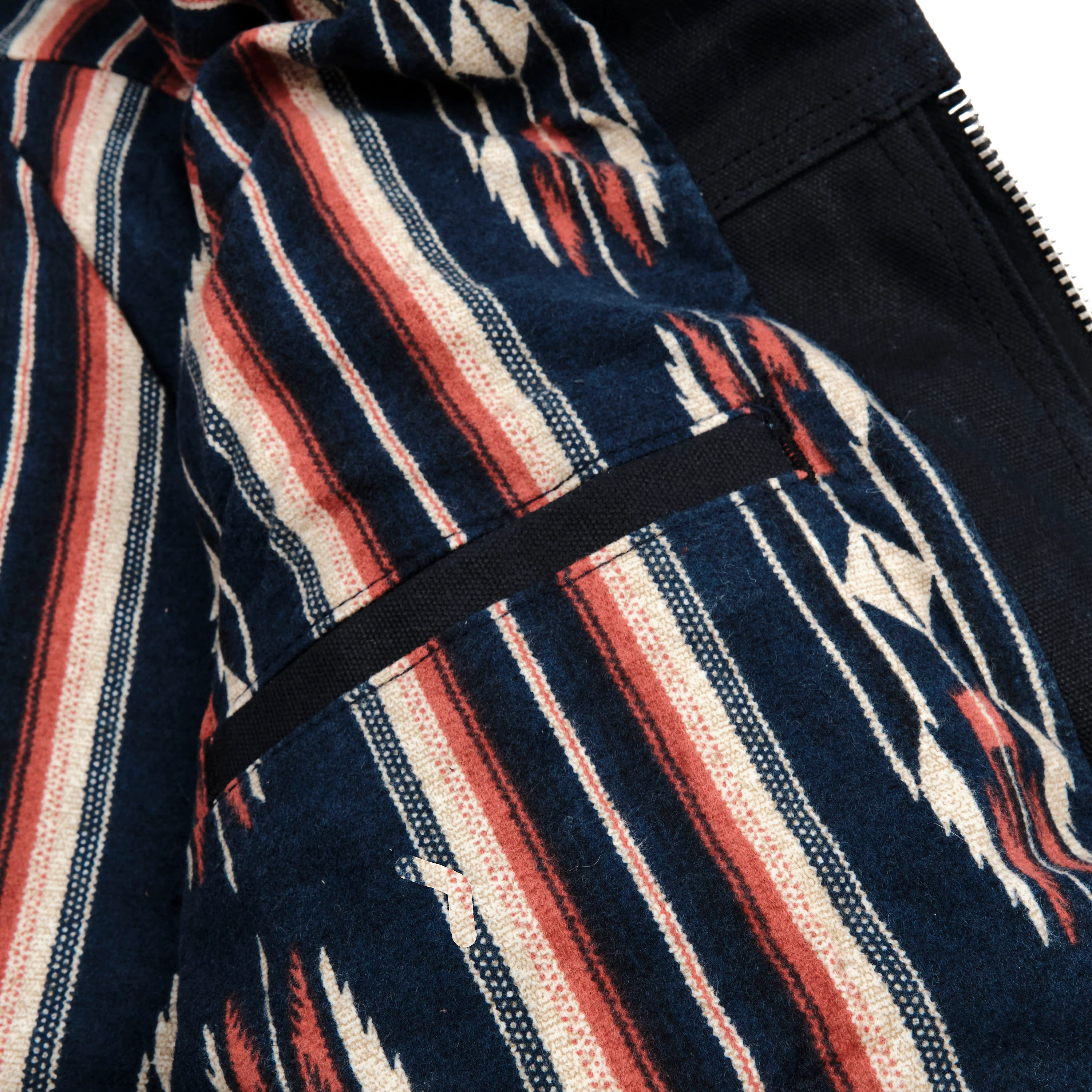 Faro Black Heavy Waxed Canvas Navy Southwest - Image 9