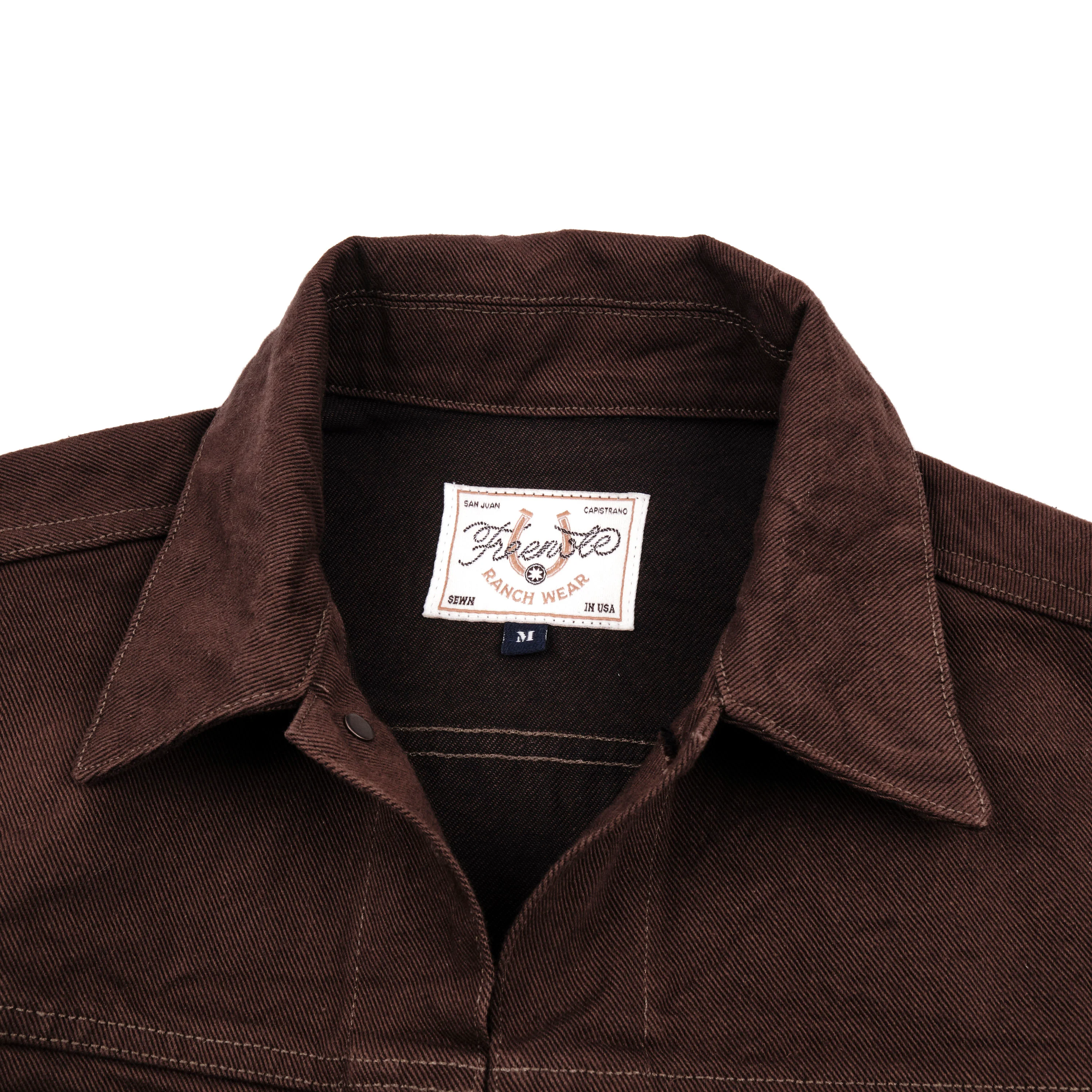 Faro Jacket Brown Denim - Image 3