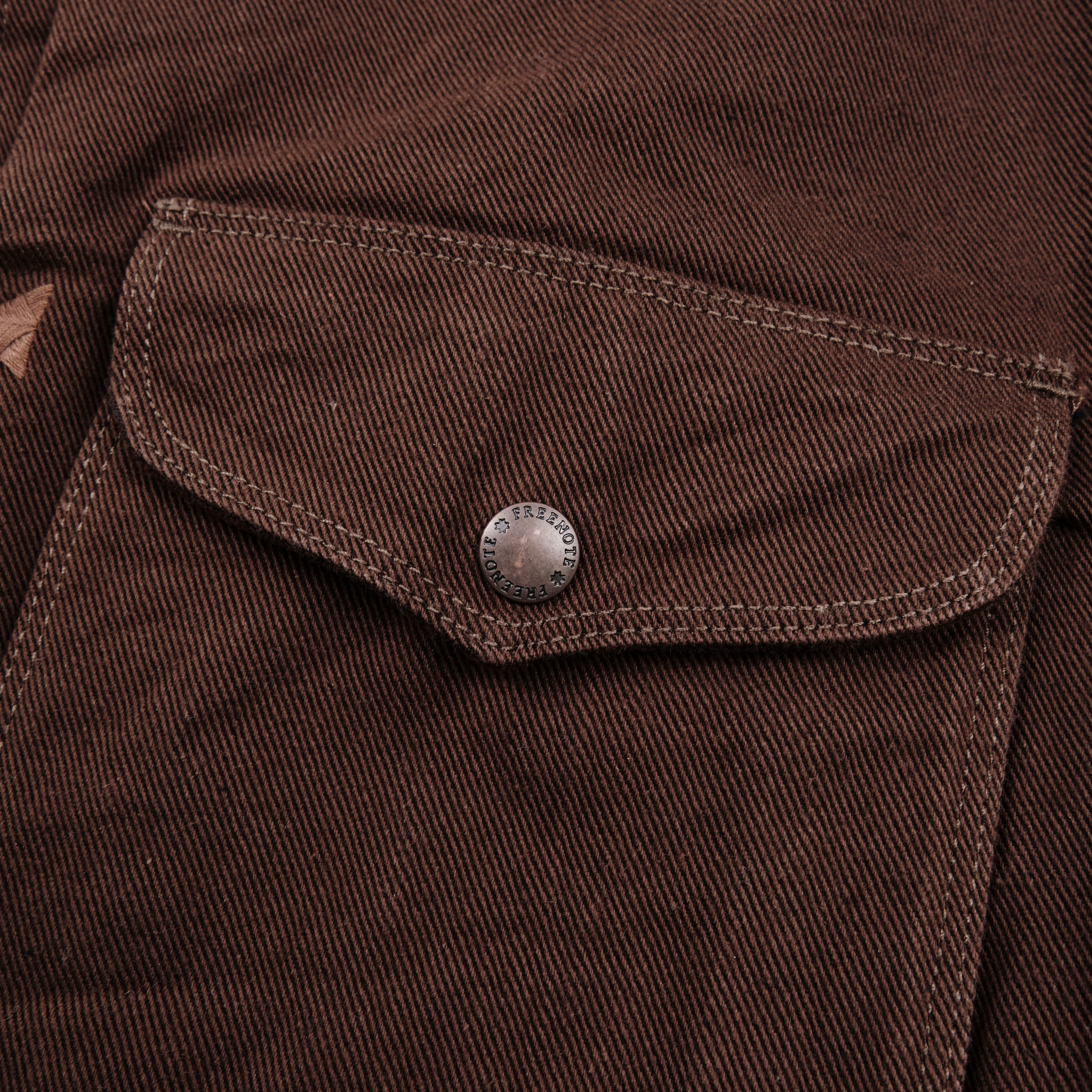 Faro Jacket Brown Denim - Image 7