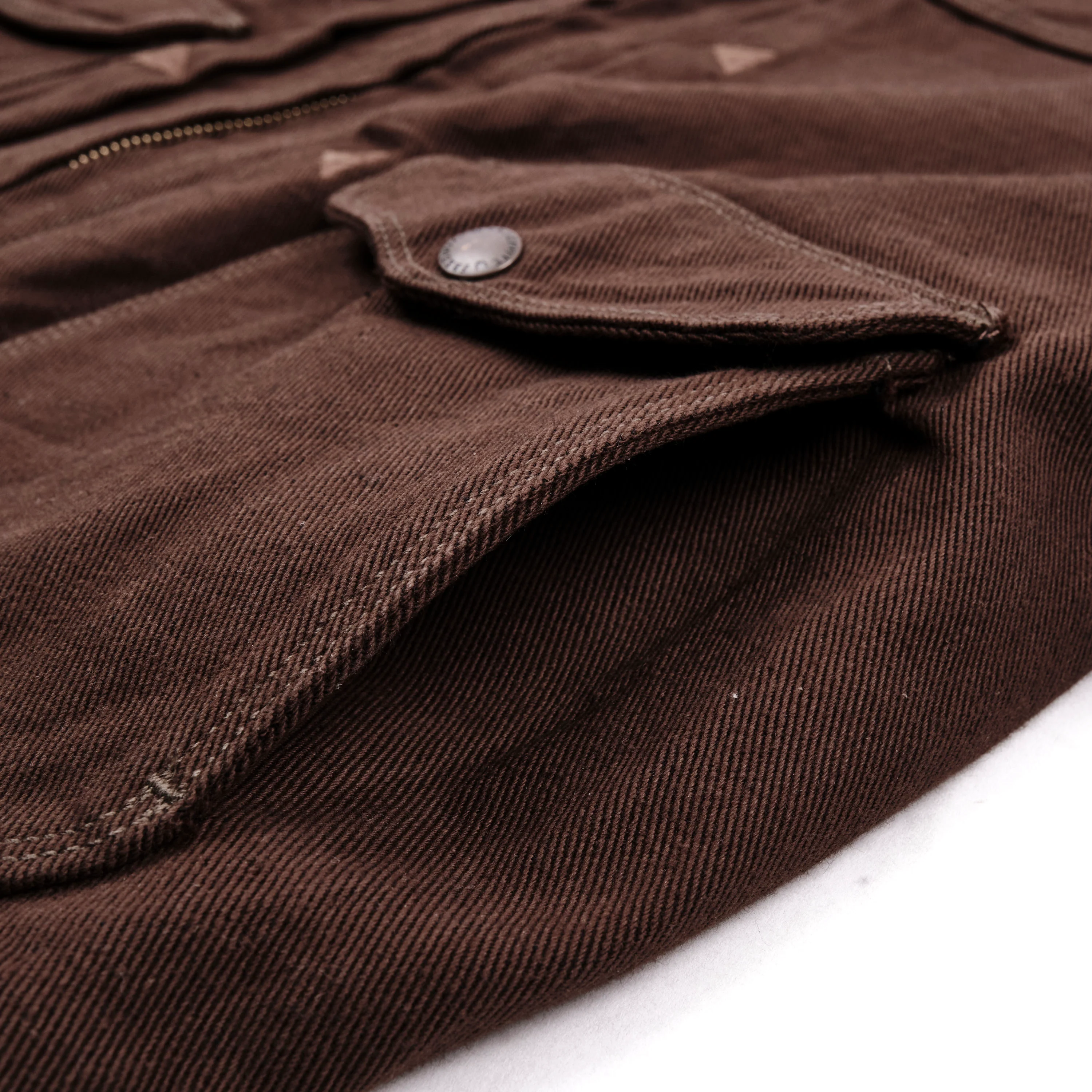 Faro Jacket Brown Denim - Image 8