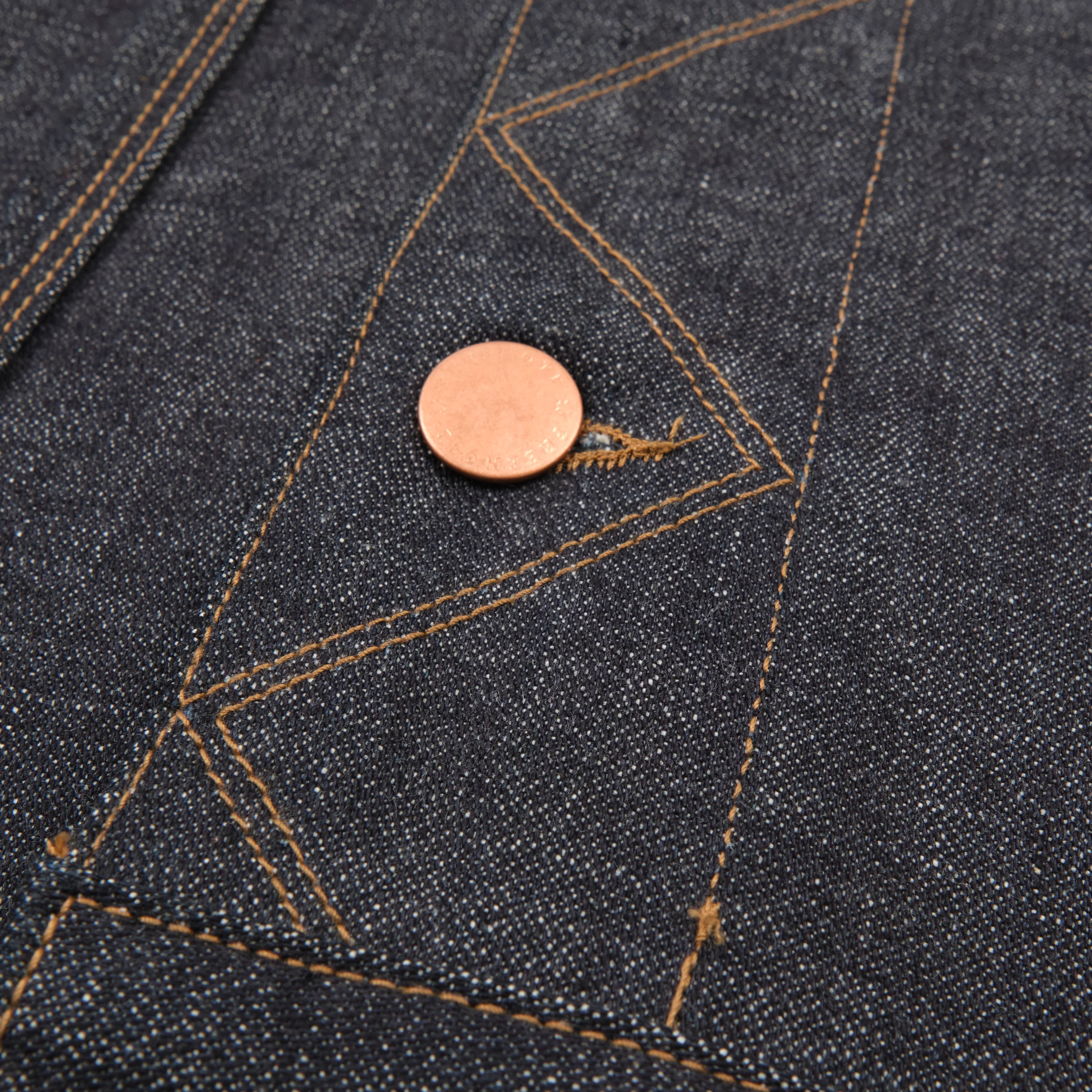 High Low Denim Jacket Broken Twill - Image 6