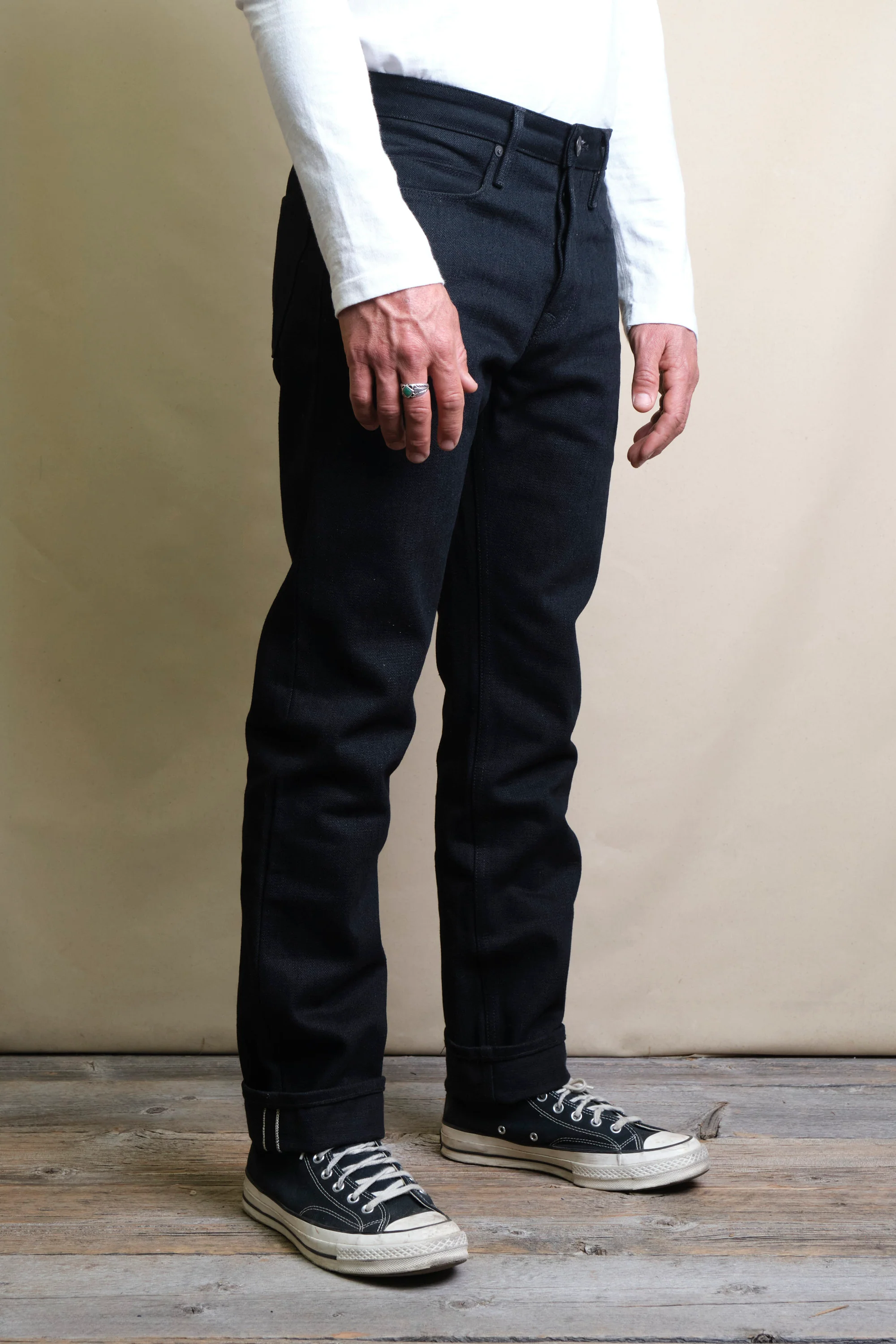 Portola Classic Taper <span> 17 Ounce Black Denim </span> - Image 3