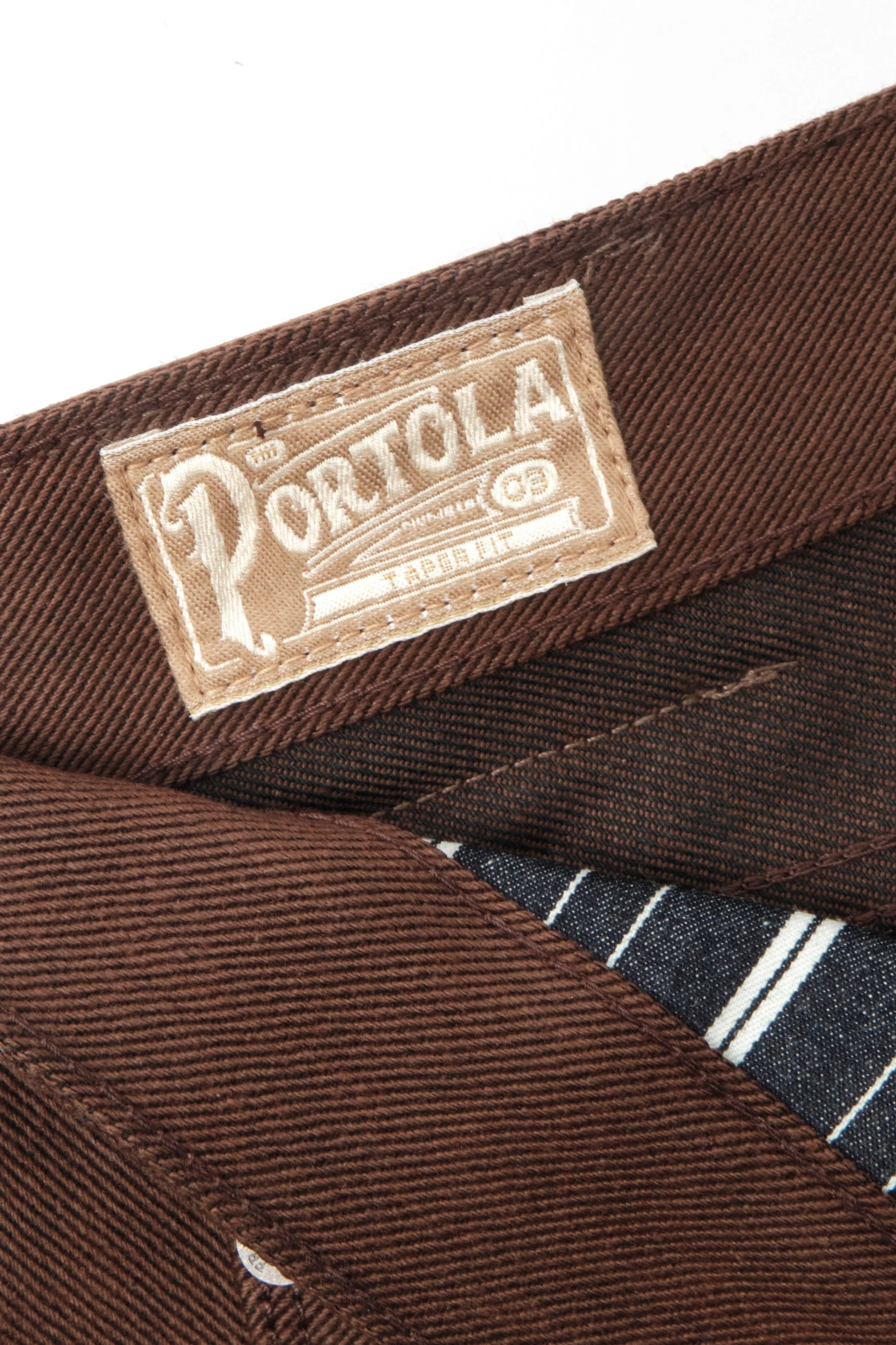 Portola 15 Ounce Dark Brown Denim - Image 15