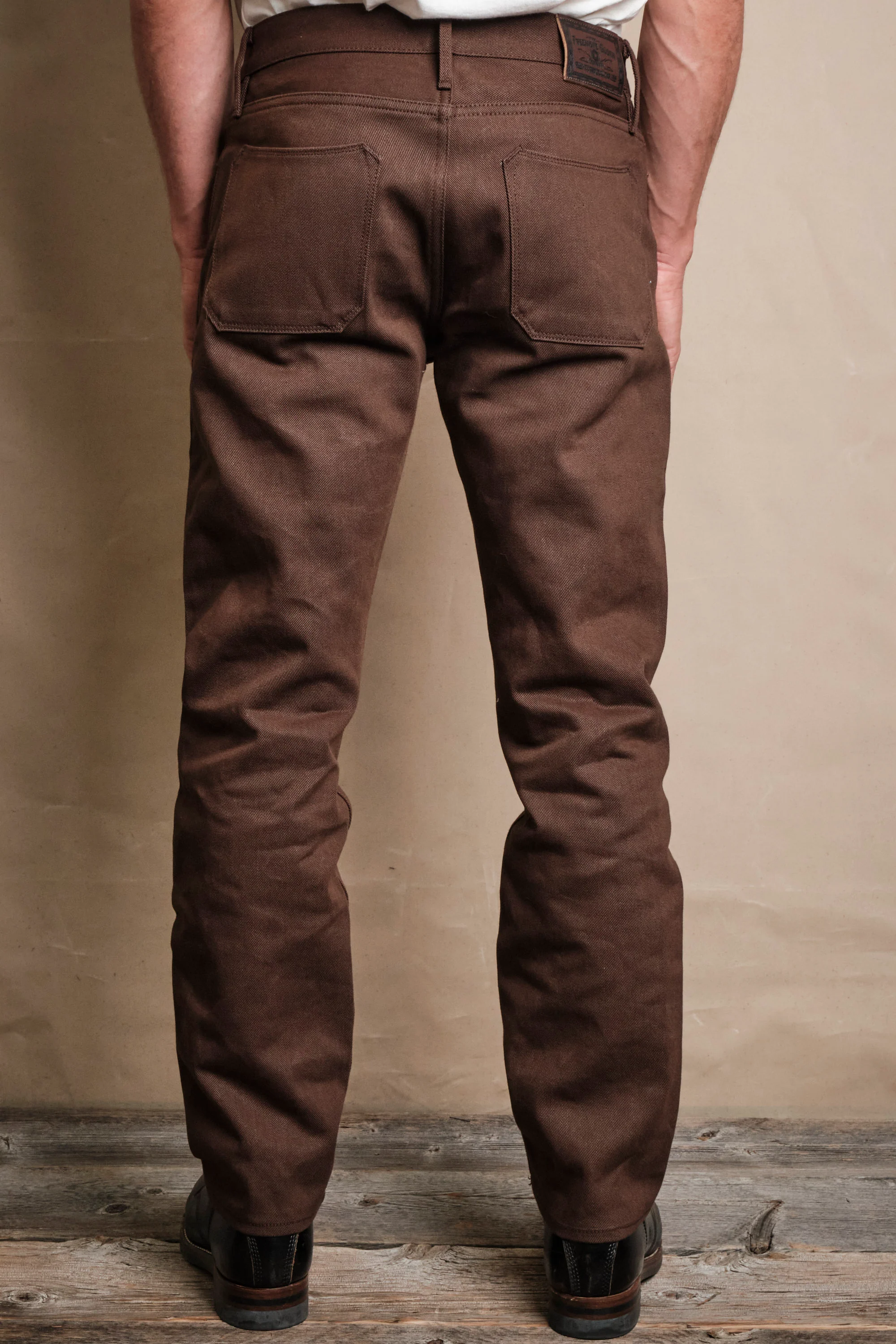 Portola 15 Ounce Dark Brown Denim - Image 5