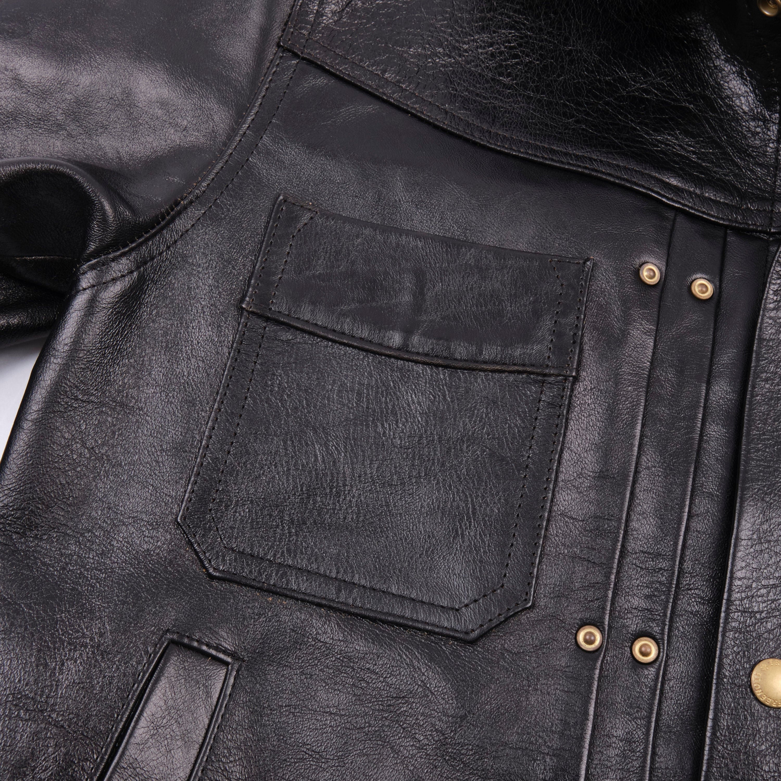 Riders Jacket Maryam Tannery Black Magic Horsehide - Image 3