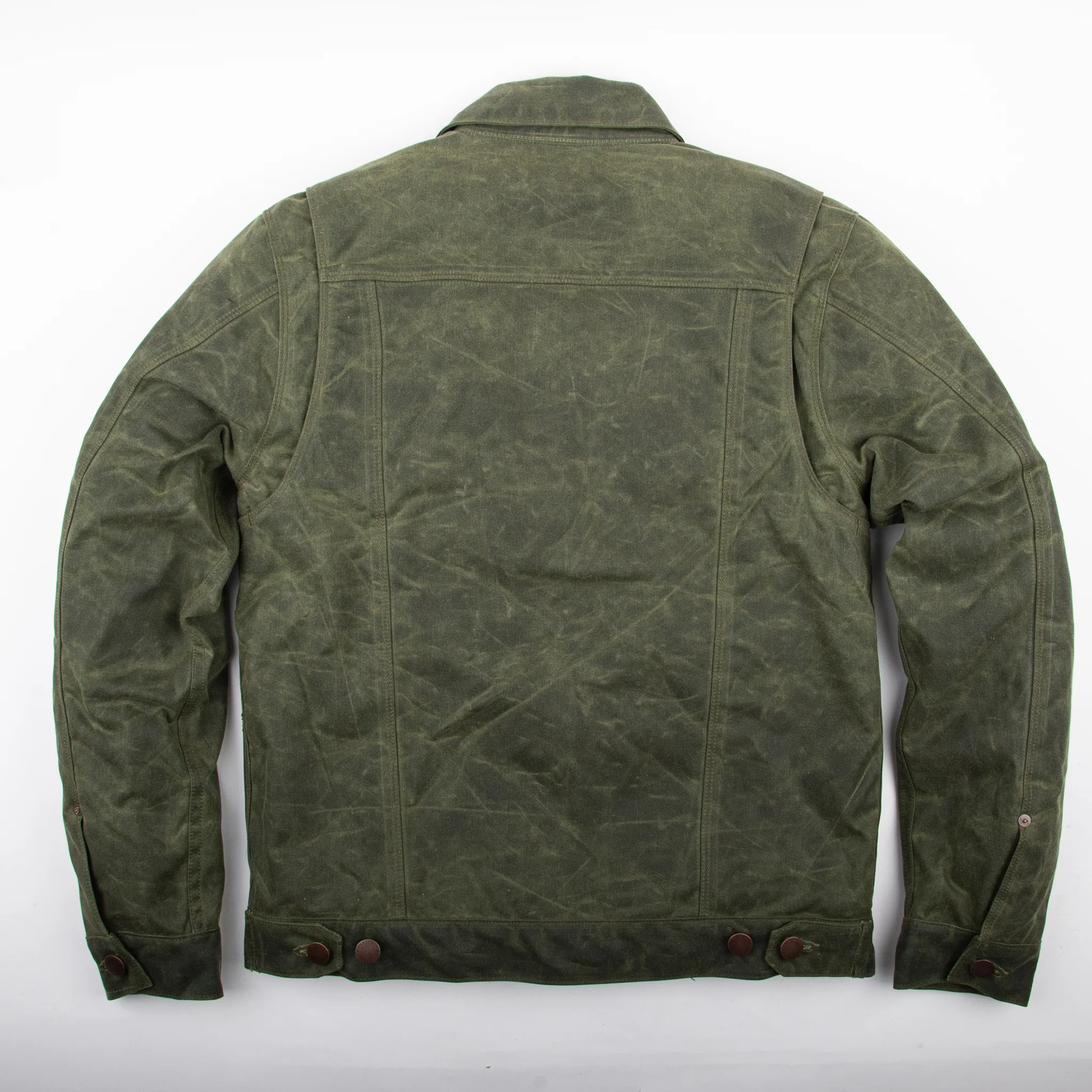 Riders Jacket Waxed Canvas <span> Olive</span> - Image 11