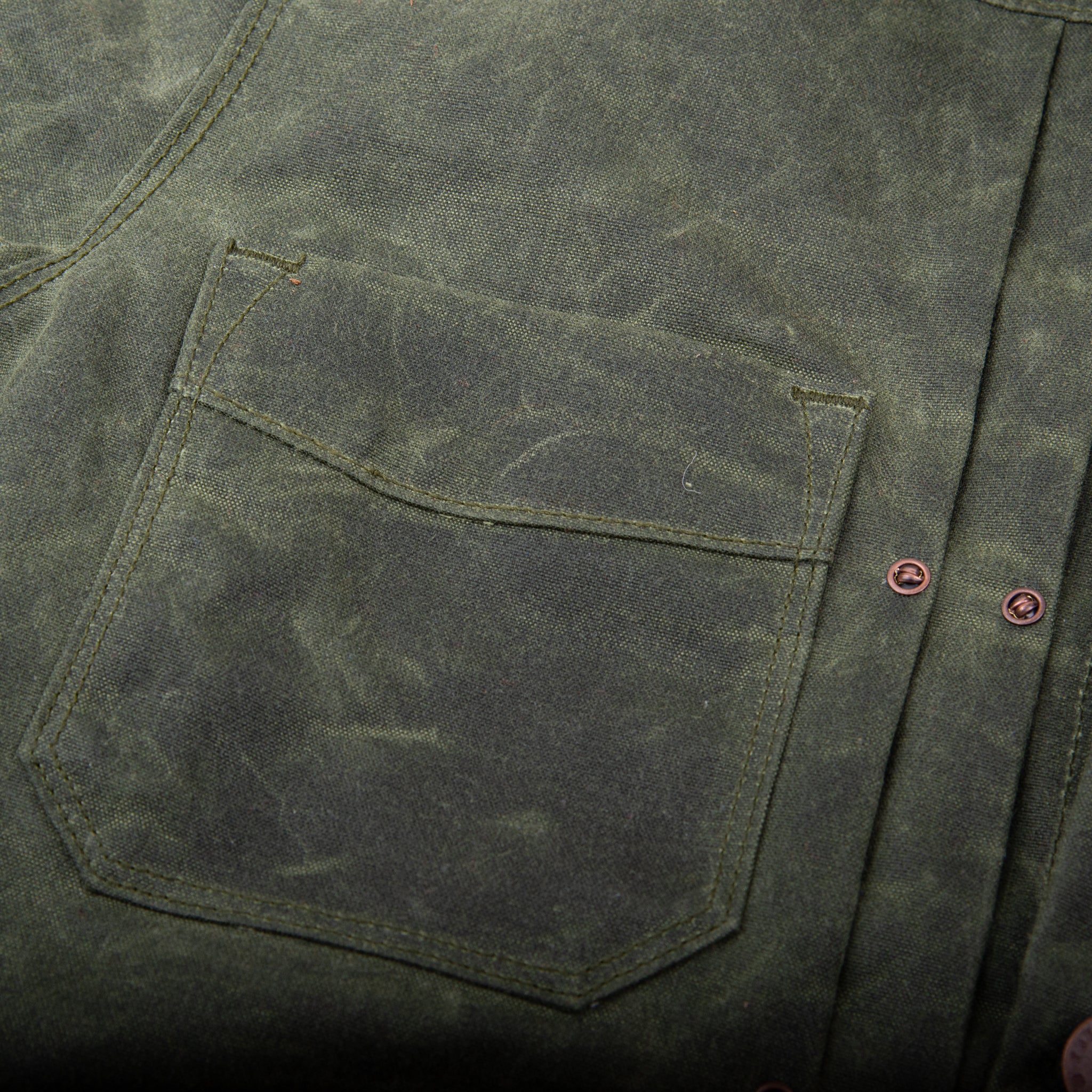 Riders Jacket Waxed Canvas <span> Olive</span> - Image 5