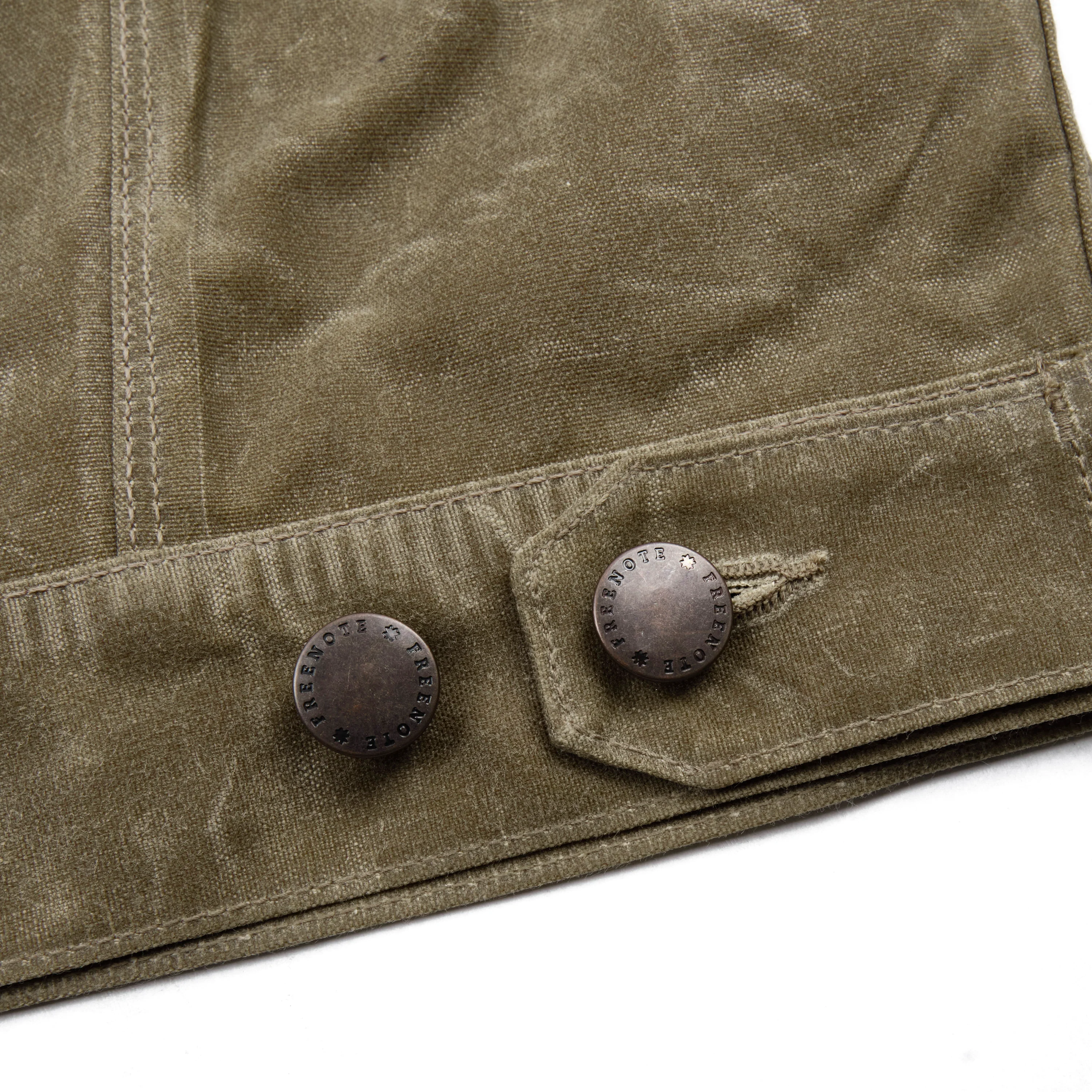 Riders Jacket Waxed Canvas Tobacco Red Interior - Image 10