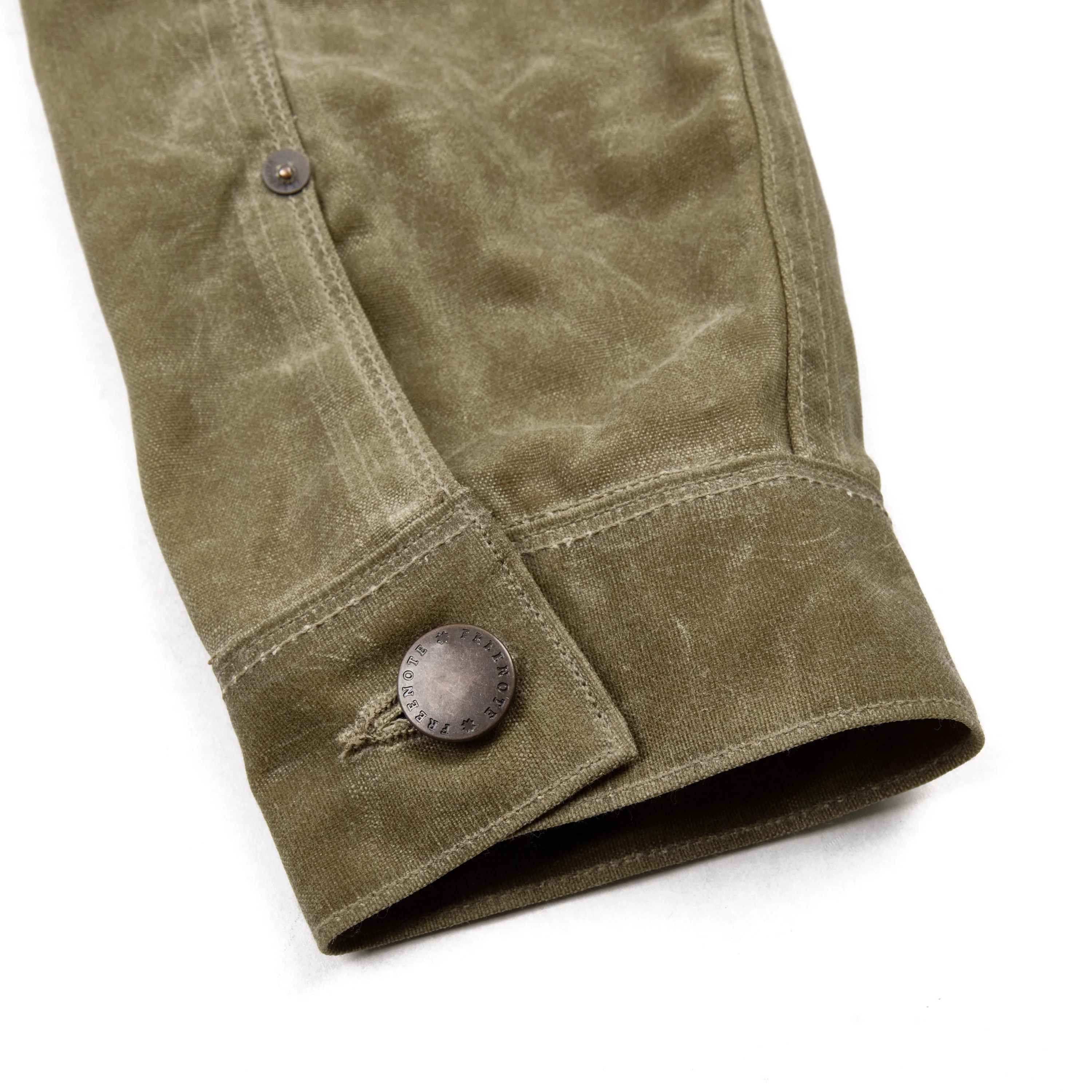 Riders Jacket Waxed Canvas Tobacco Red Interior - Image 11