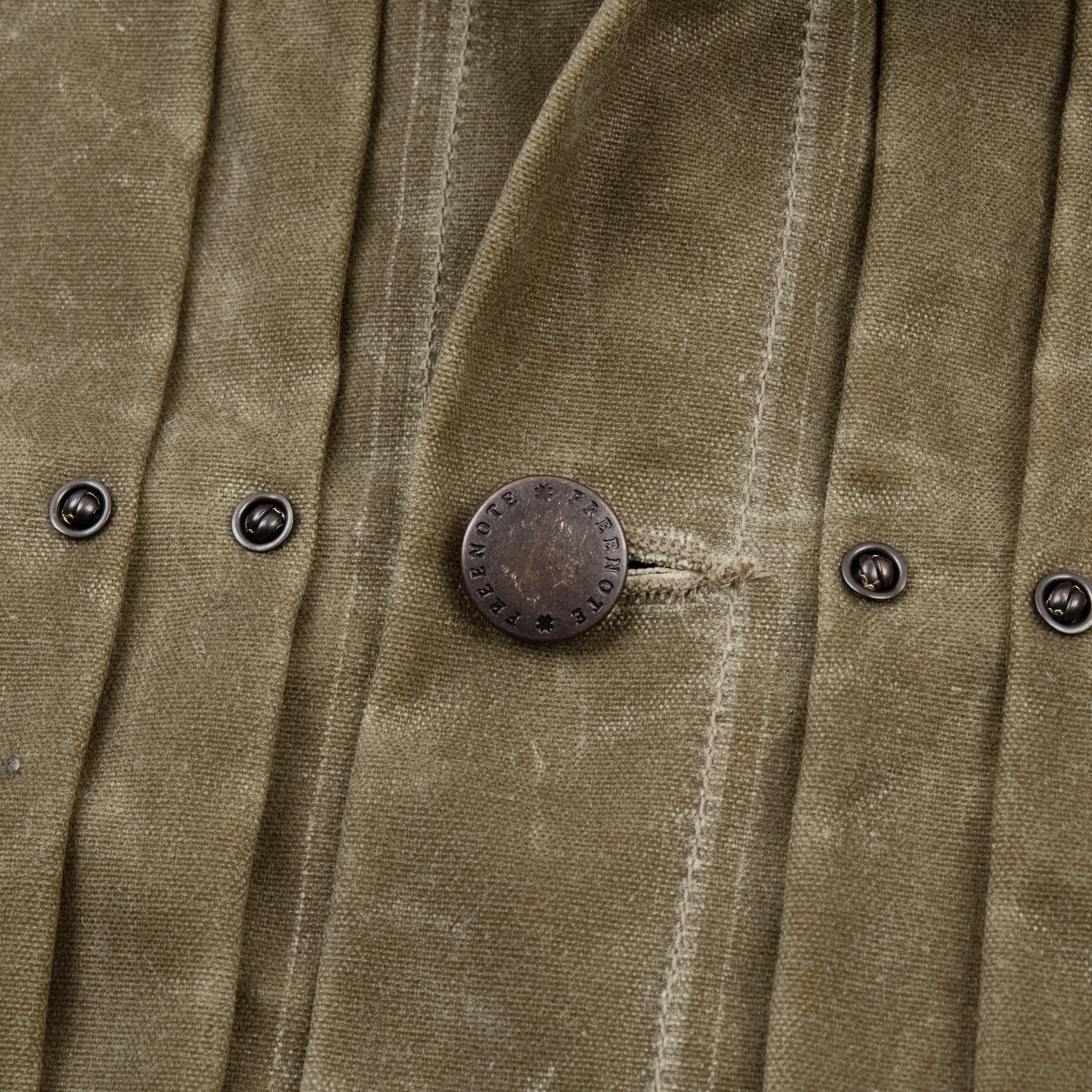 Riders Jacket Waxed Canvas Tobacco Red Interior - Image 4