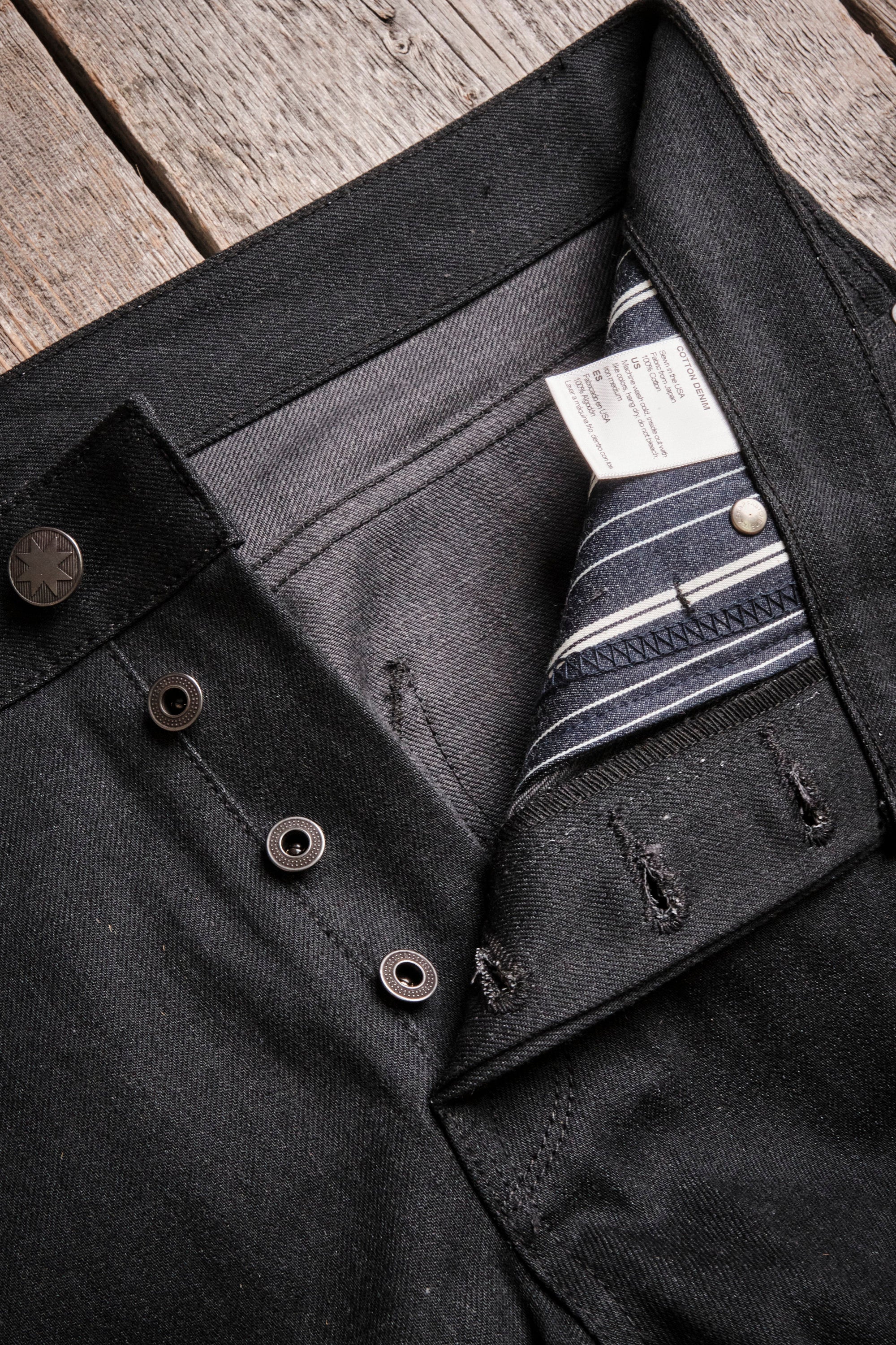 Rios <span>Raw 14.25 oz Black Grey Japanese Denim</span> - Image 11