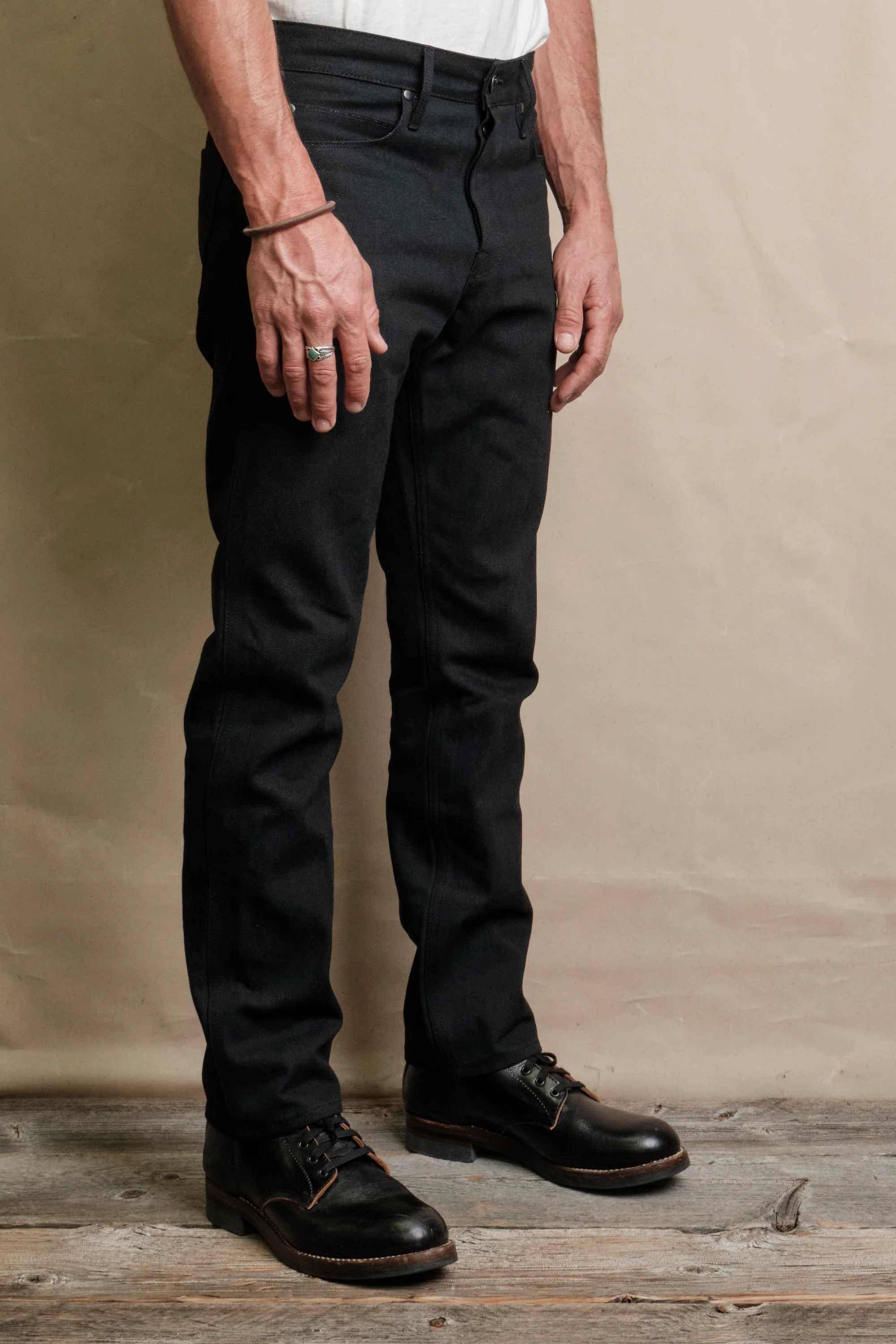 Rios <span>Raw 14.25 oz Black Grey Japanese Denim</span> - Image 5