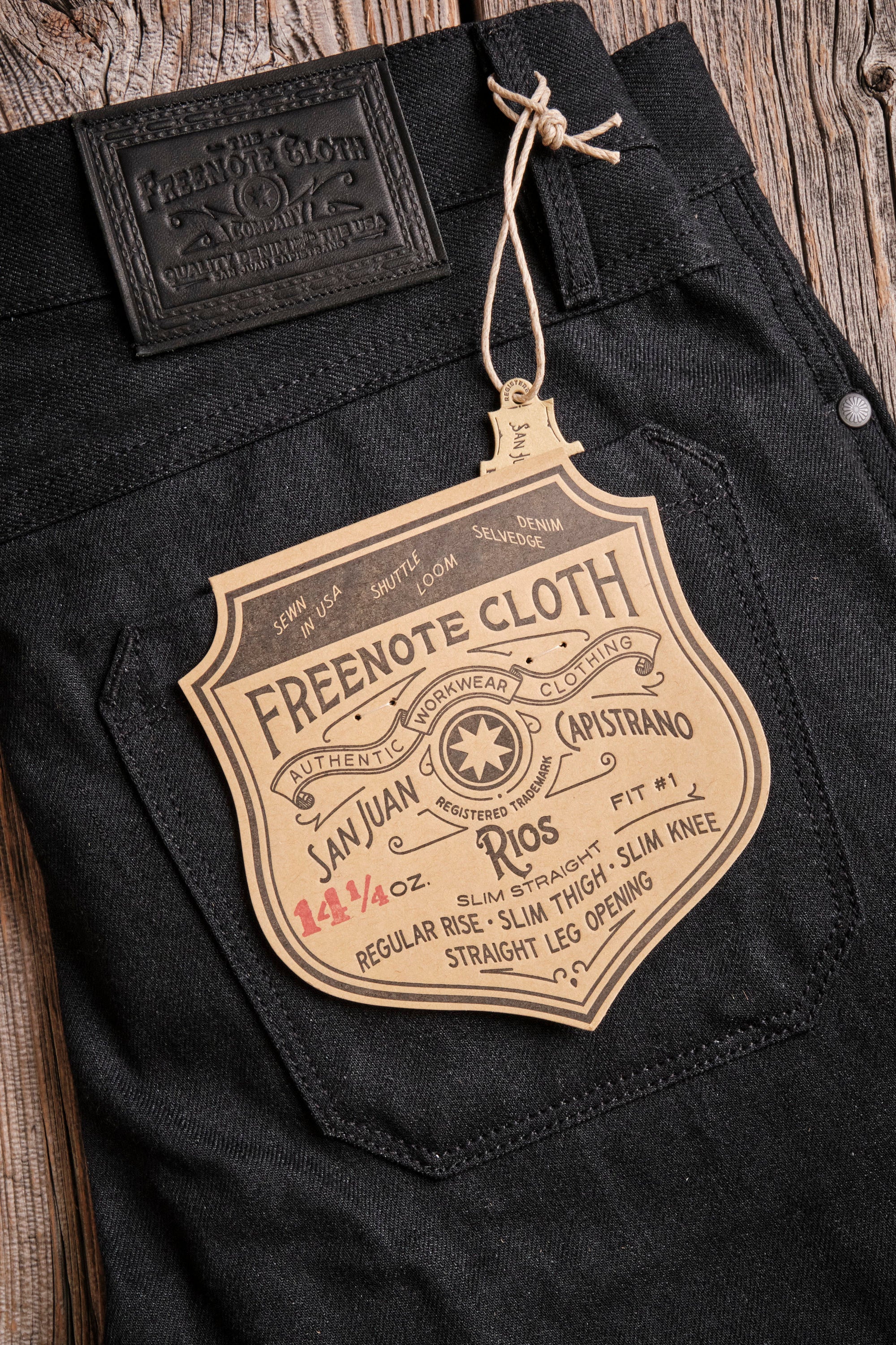 Rios <span>Raw 14.25 oz Black Grey Japanese Denim</span> - Image 8