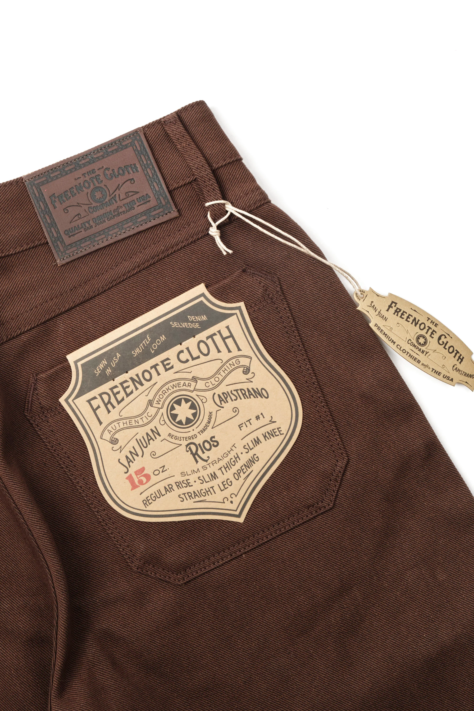 Rios 15 Ounce Dark Brown Denim - Image 13