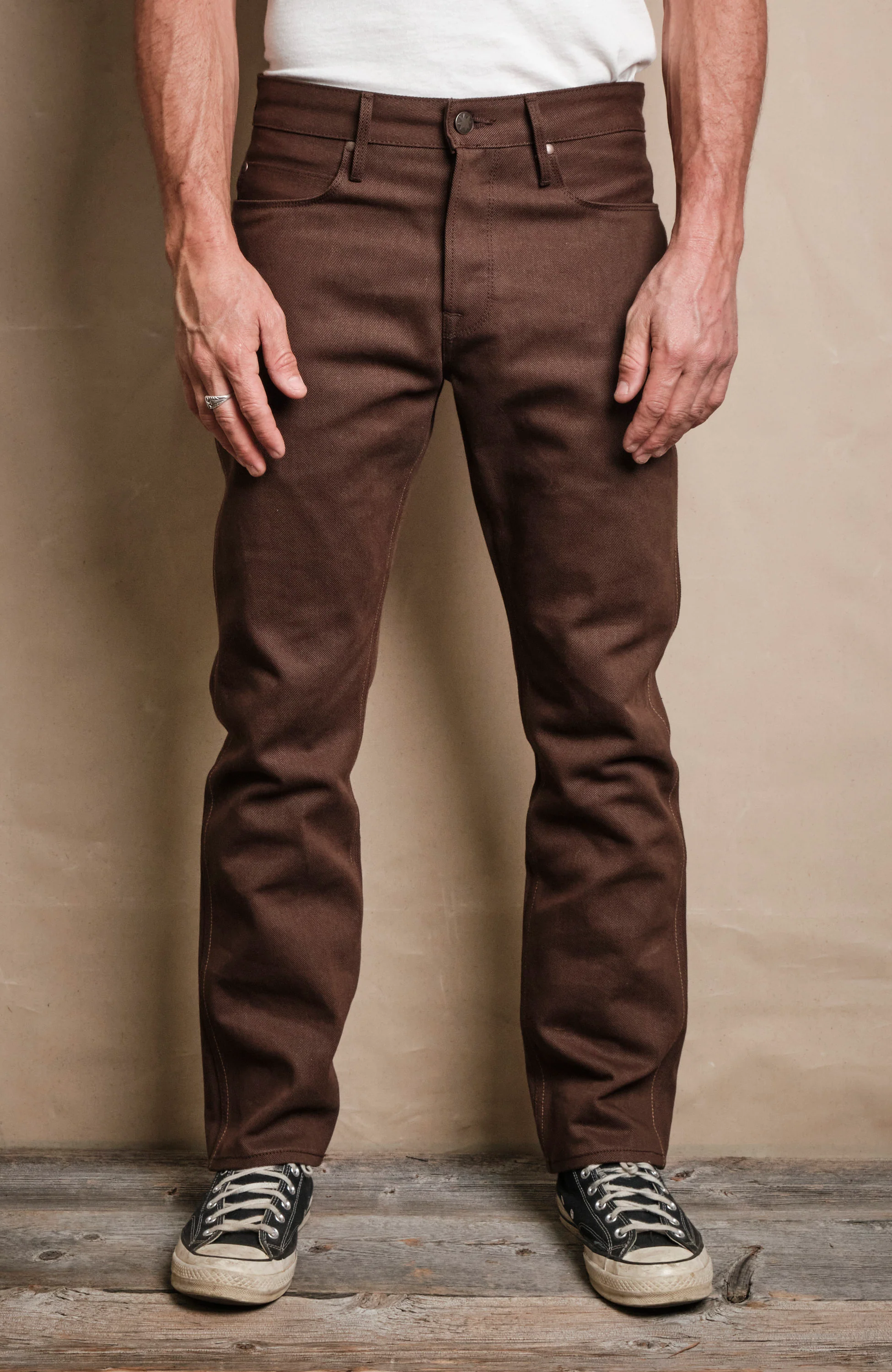 Rios 15 Ounce Dark Brown Denim - Image 6