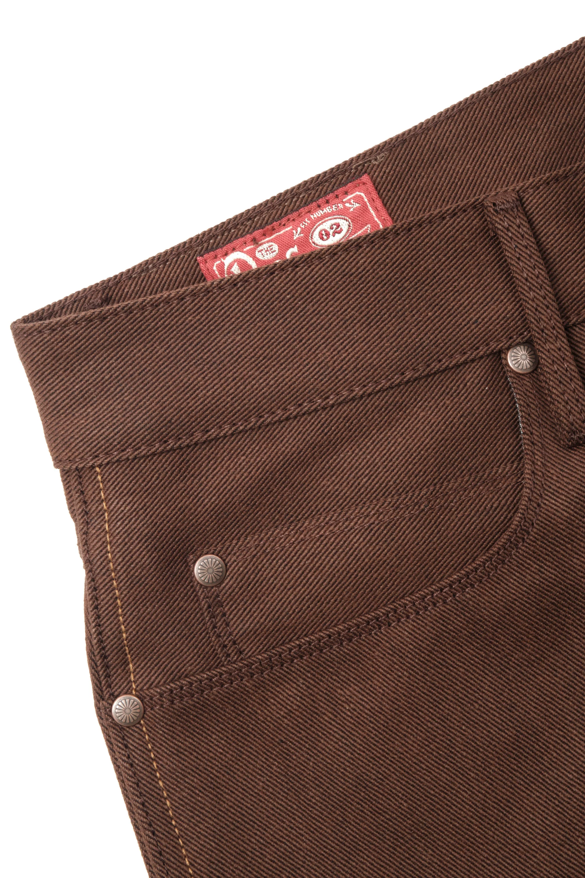 Rios 15 Ounce Dark Brown Denim - Image 8