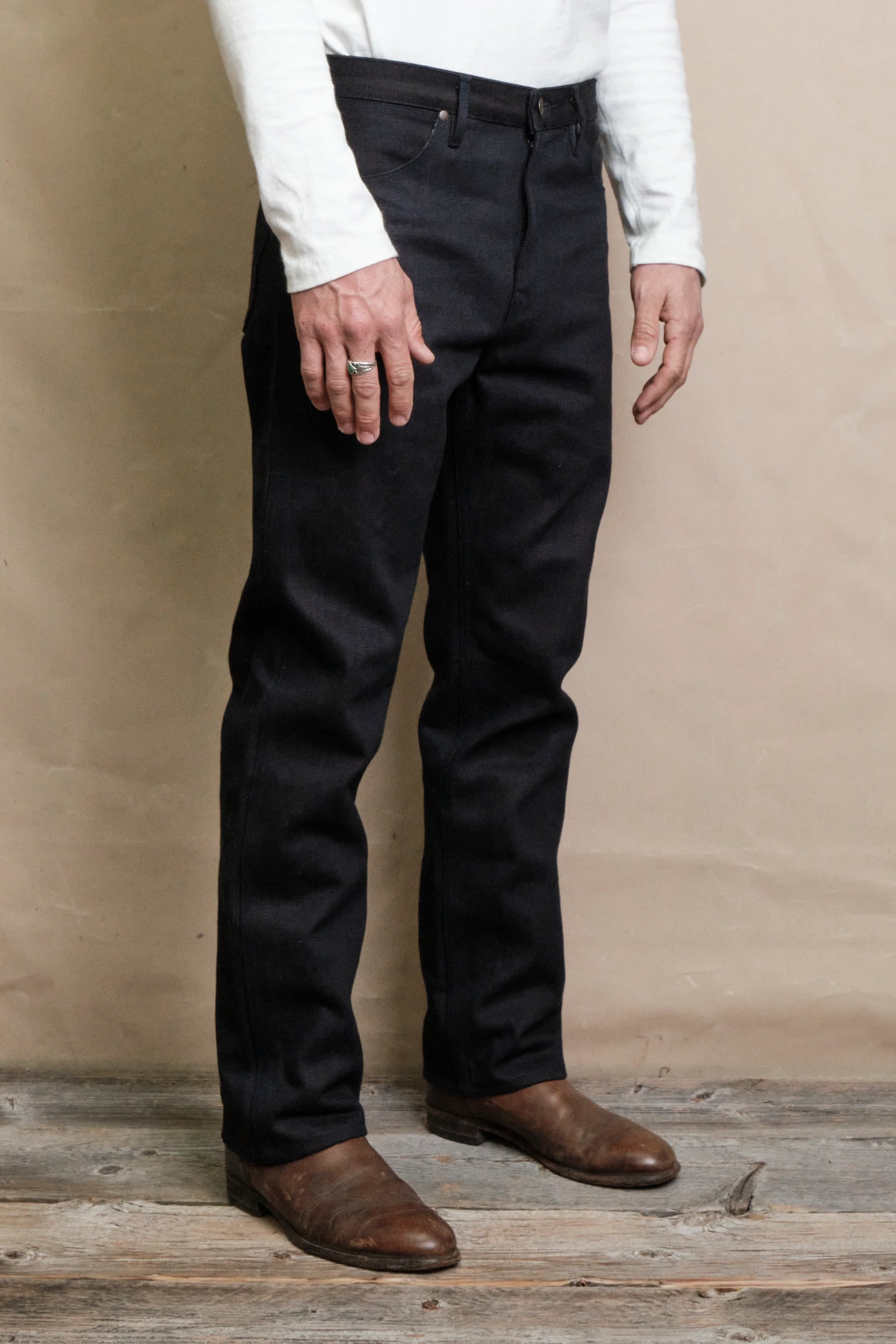 Wilkes Western <span>16 Ounce Indigo Brown Denim </span> - Image 3