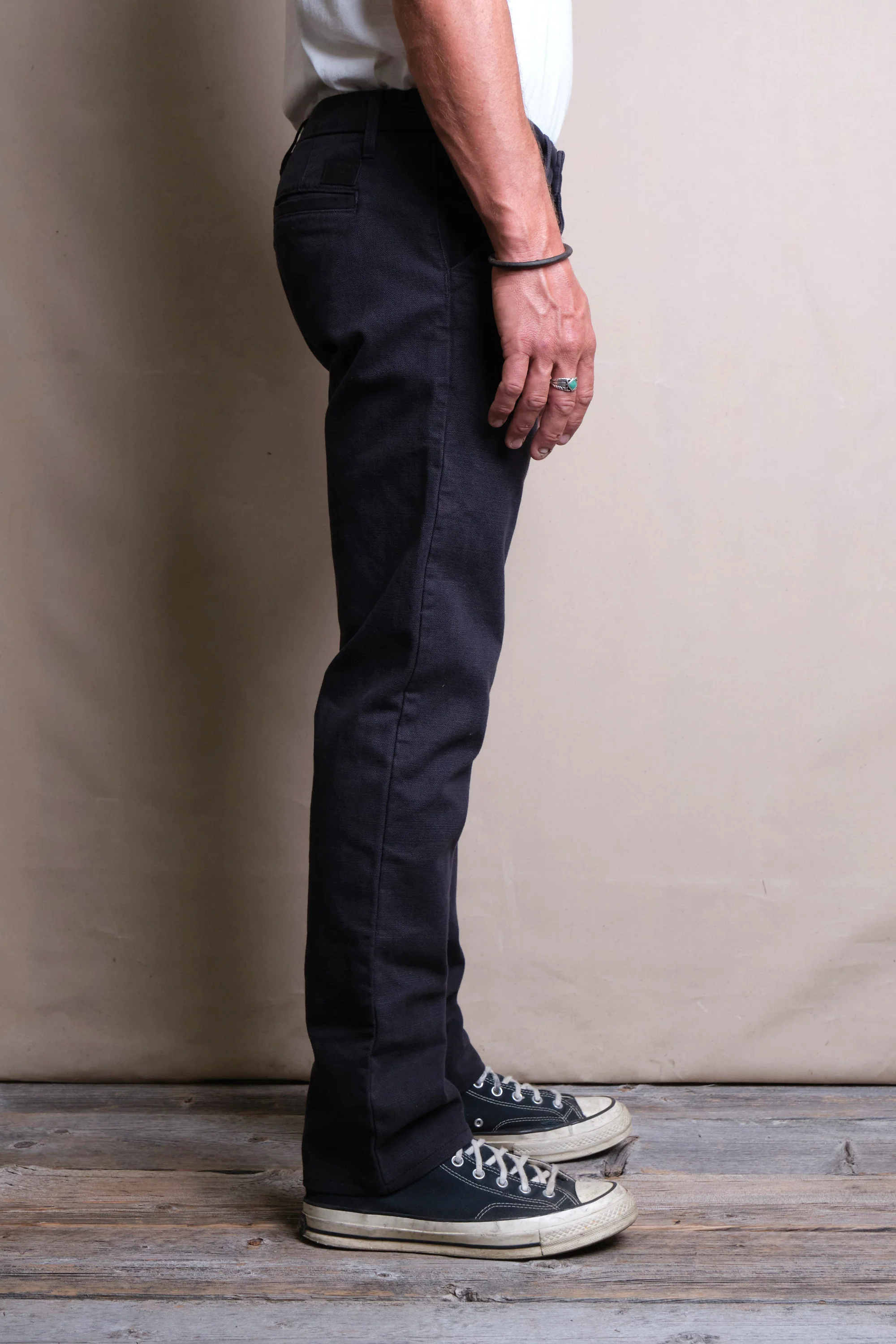 Workers Chino Slim Fit <span> 14 Ounce Slub Black</span> - Image 3